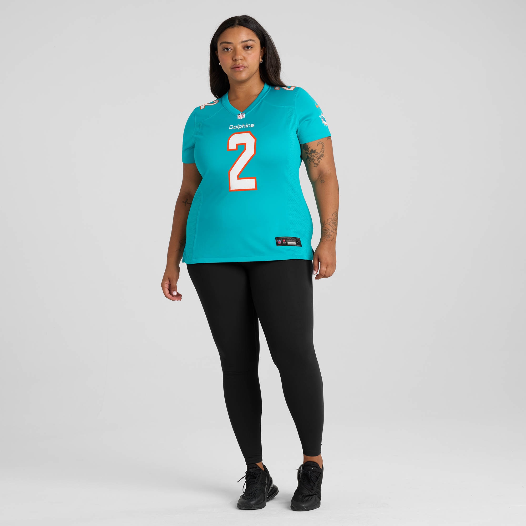 Malik Willis Miami Dolphins Women's Game Jersey - Aqua - angle 8