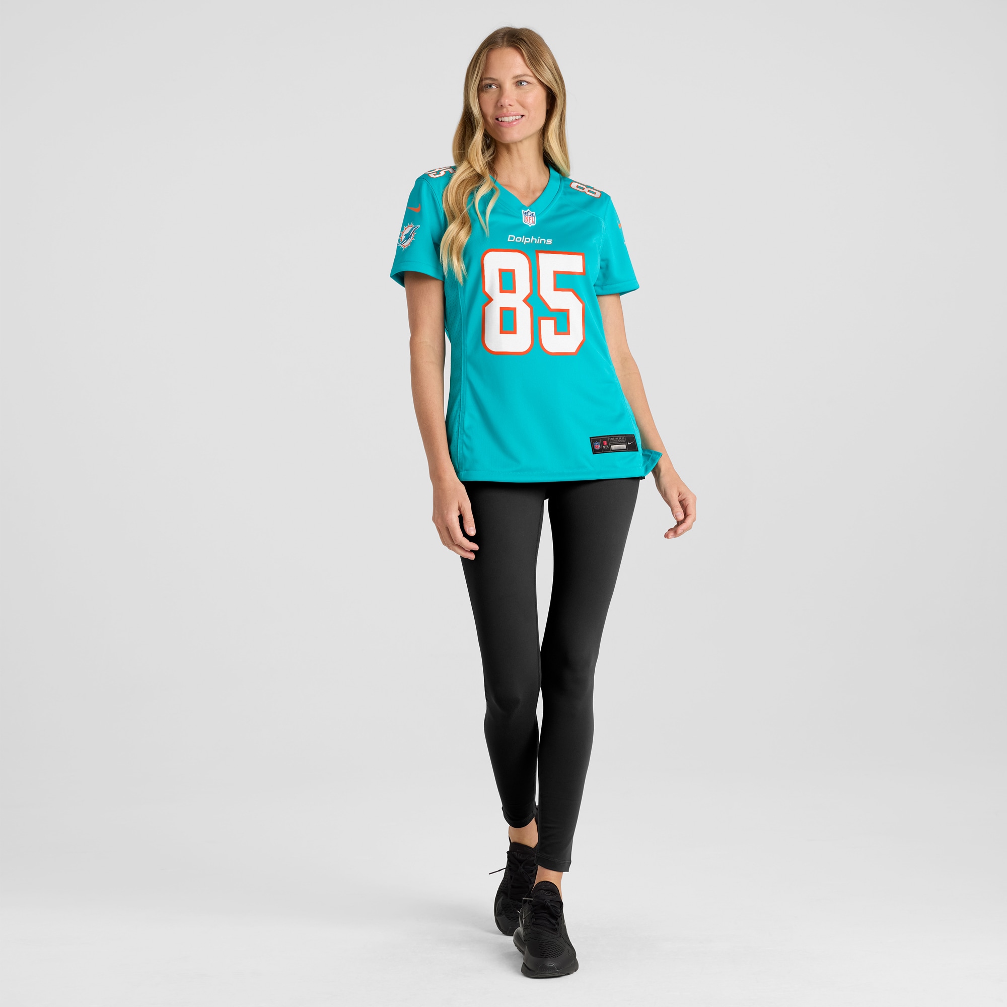 Mark Duper Miami Dolphins Women's Game Retired Player Jersey - Aqua - angle 6