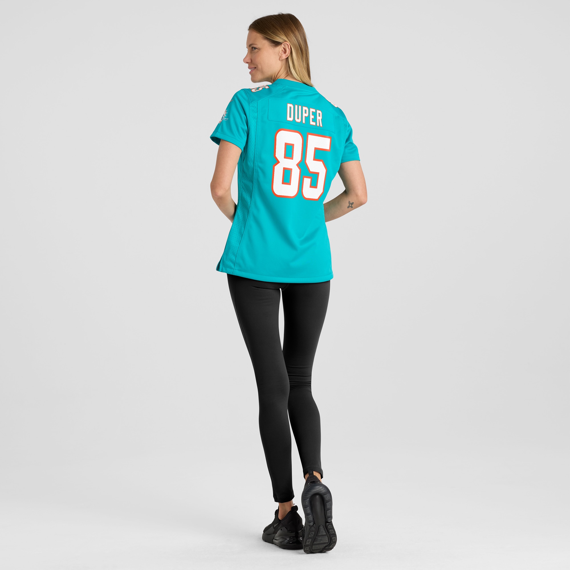 Mark Duper Miami Dolphins Women's Game Retired Player Jersey - Aqua - angle 7