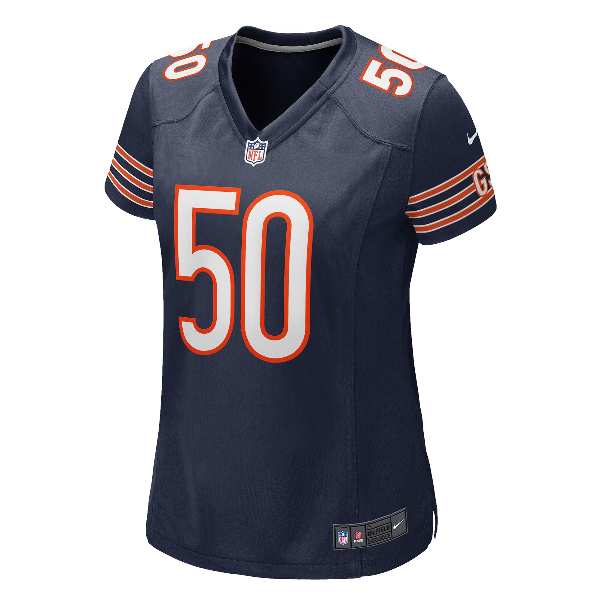 Mike Singletary Chicago Bears Women's Game Retired Player Jersey - Navy - angle 4
