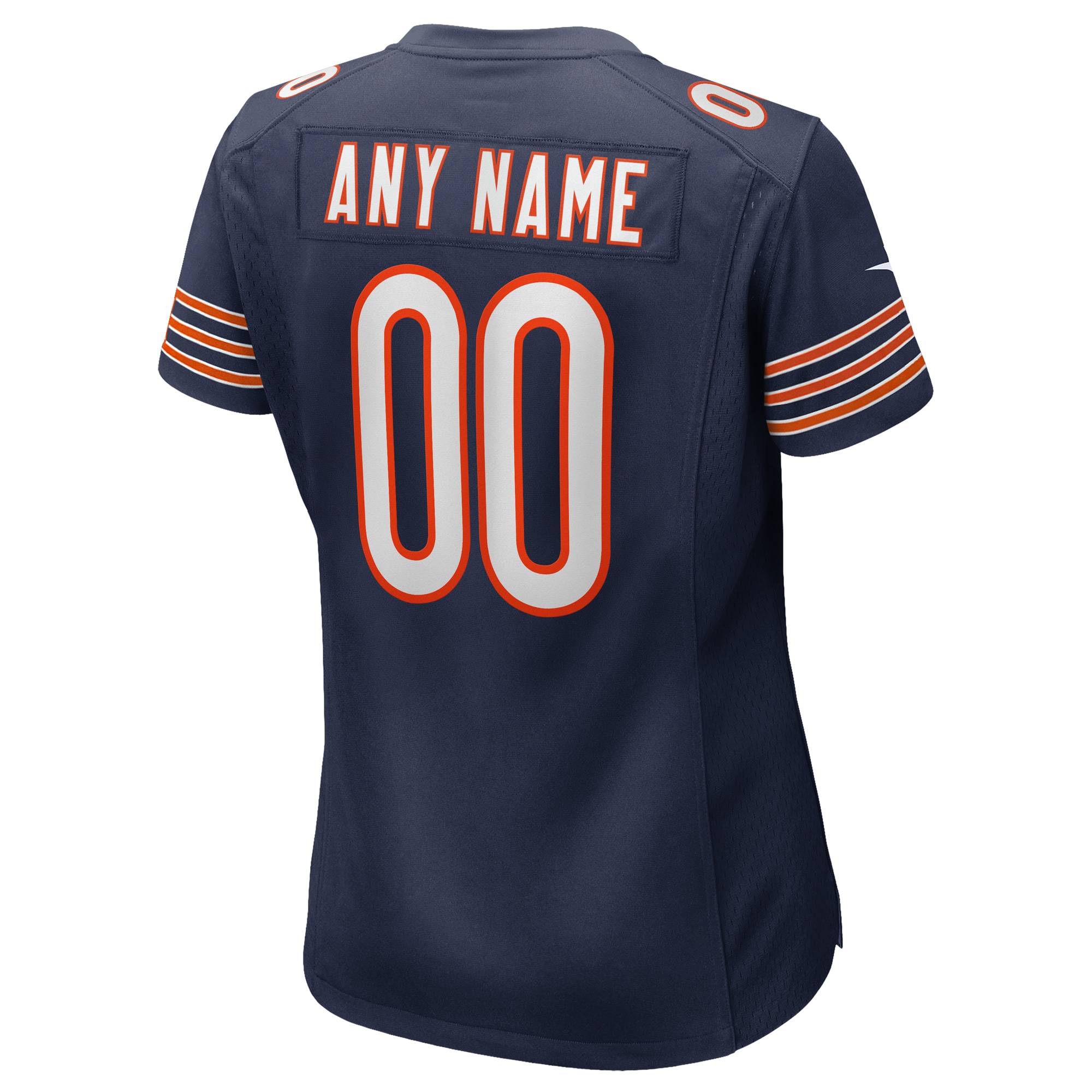 Chicago Bears Women's Custom Game Jersey - Navy - angle 5
