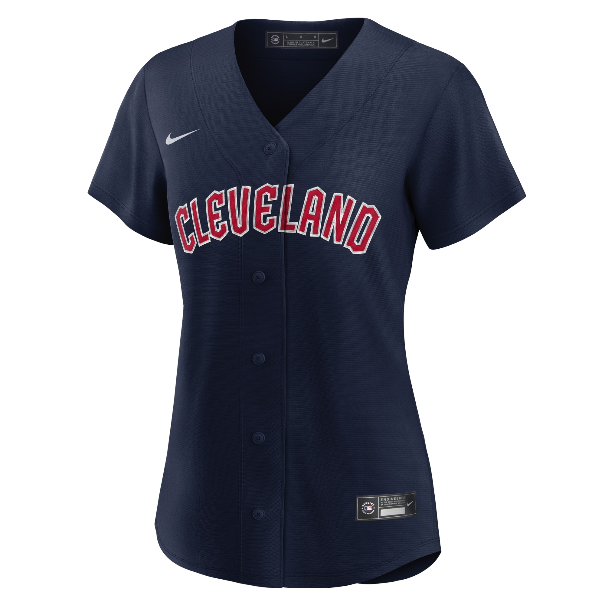 Cleveland Guardians Women's Alternate Replica Jersey - Navy - angle 4