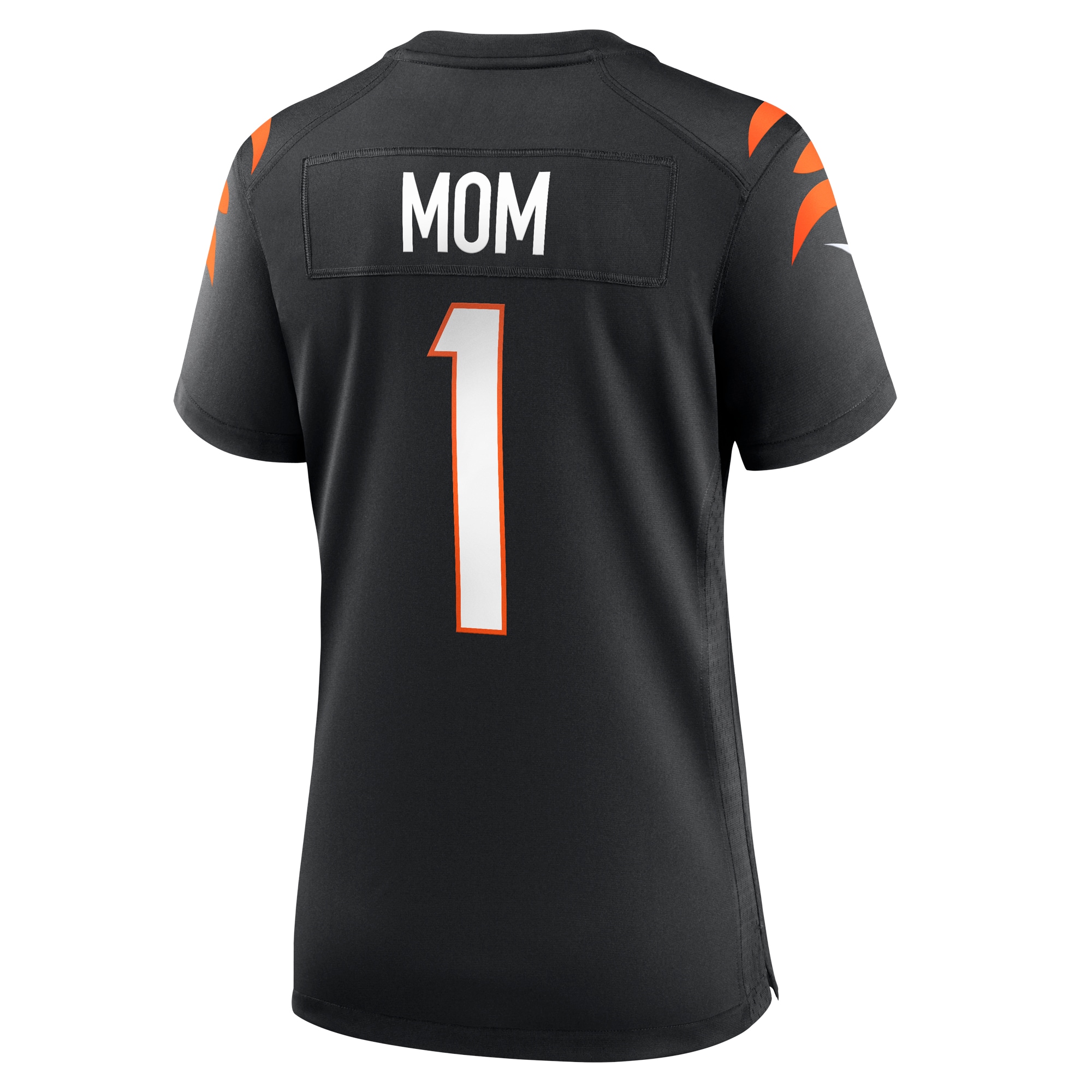 Number 1 Mom Cincinnati Bengals Women's Game Jersey - Black - angle 5