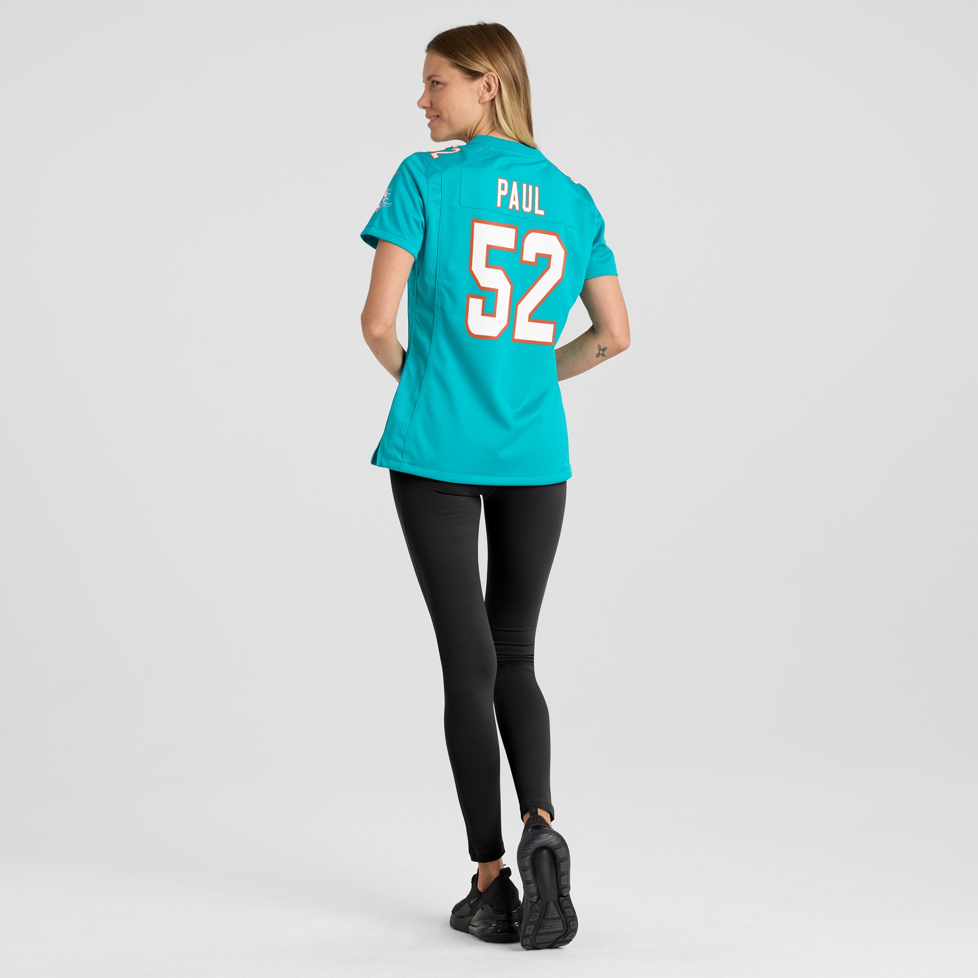 Patrick Paul Miami Dolphins Women's Game Jersey - Aqua - angle 7