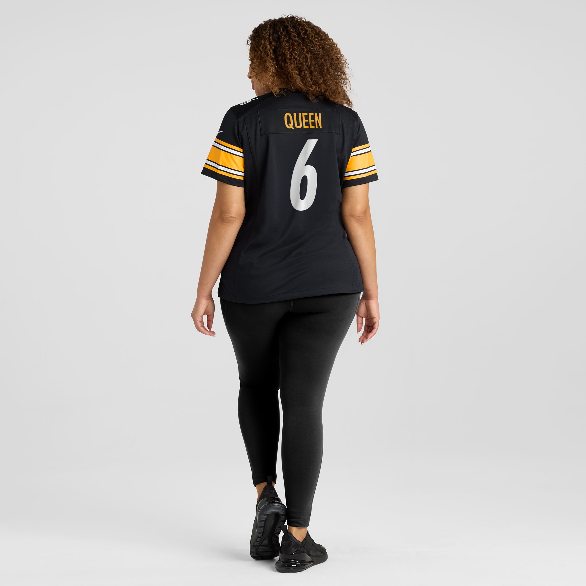 Patrick Queen Pittsburgh Steelers Women's Game Player Jersey - Black - angle 9