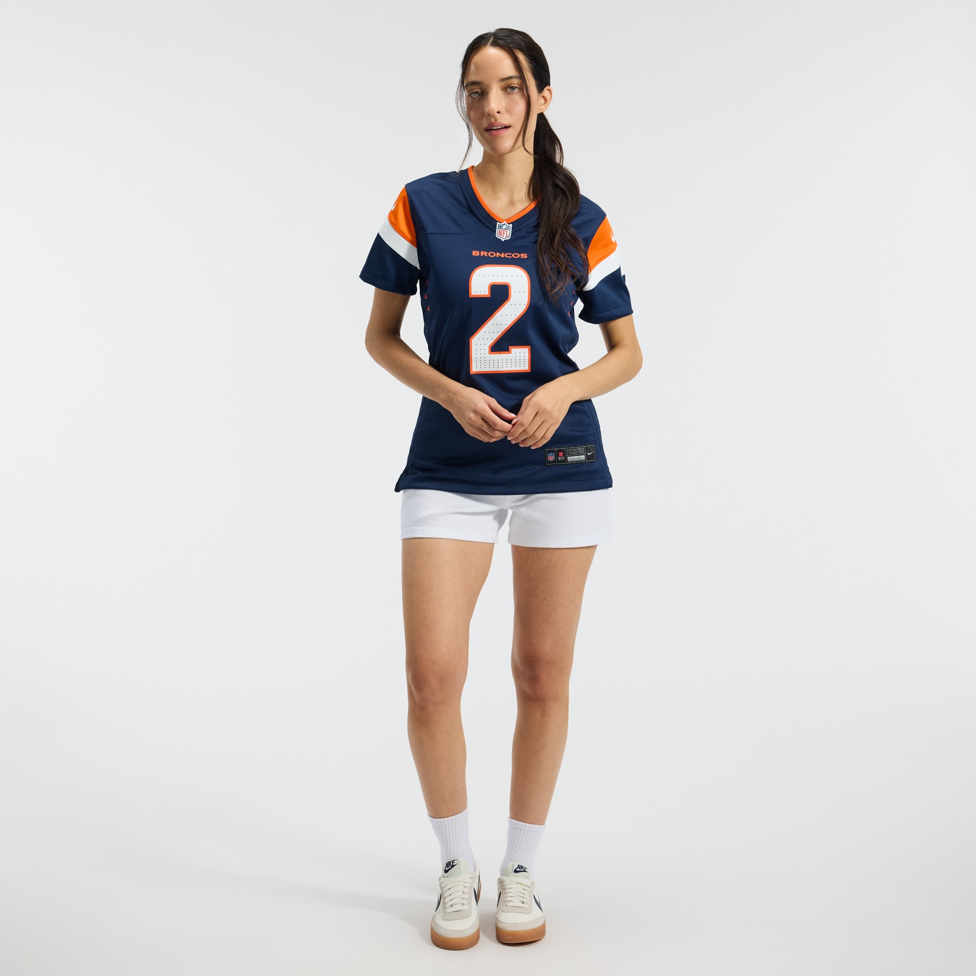 Patrick Surtain II Denver Broncos Women's Alternate Game Jersey - Navy - angle 6