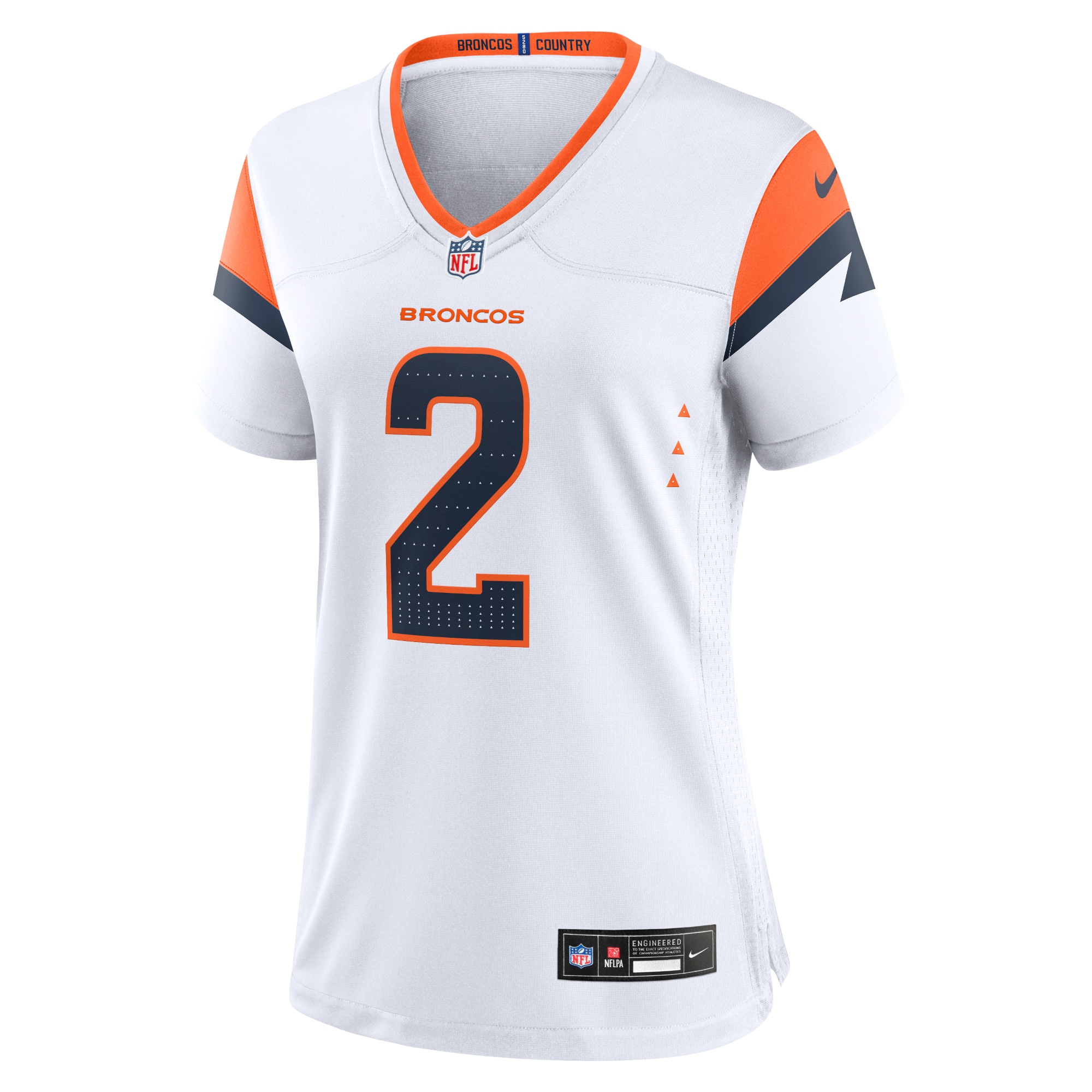 Patrick Surtain II Denver Broncos Women's Game Jersey - White - angle 4