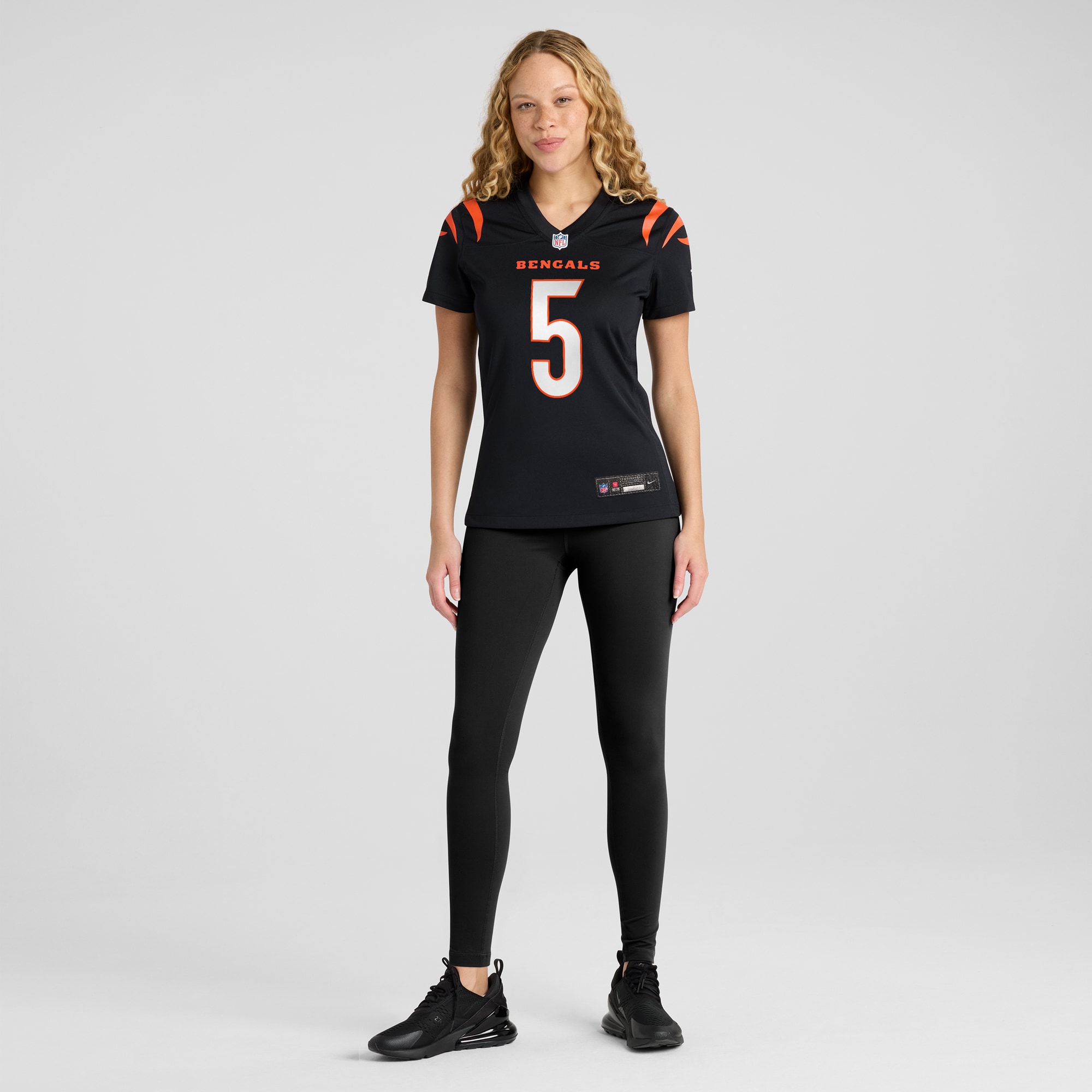 Tee Higgins Cincinnati Bengals Women's Game Player Jersey - Black - angle 6