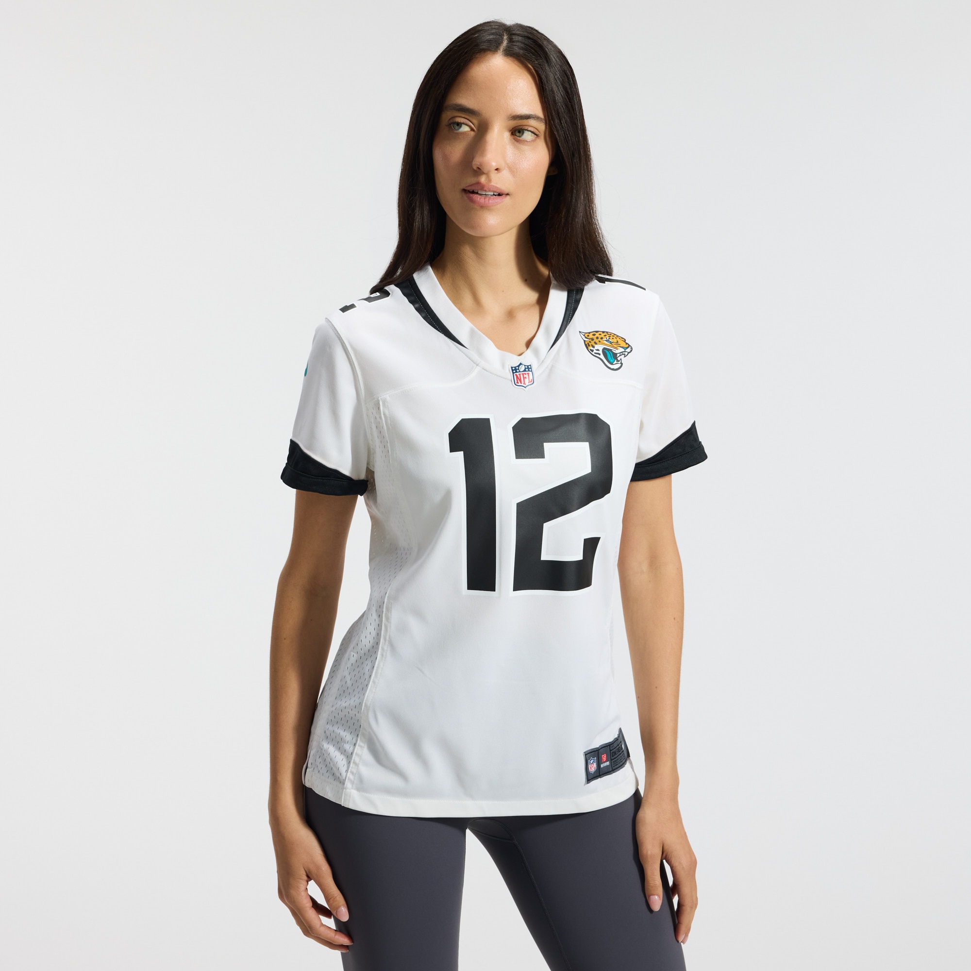 Travis Hunter Jacksonville Jaguars Women's Game Jersey - White - angle 4