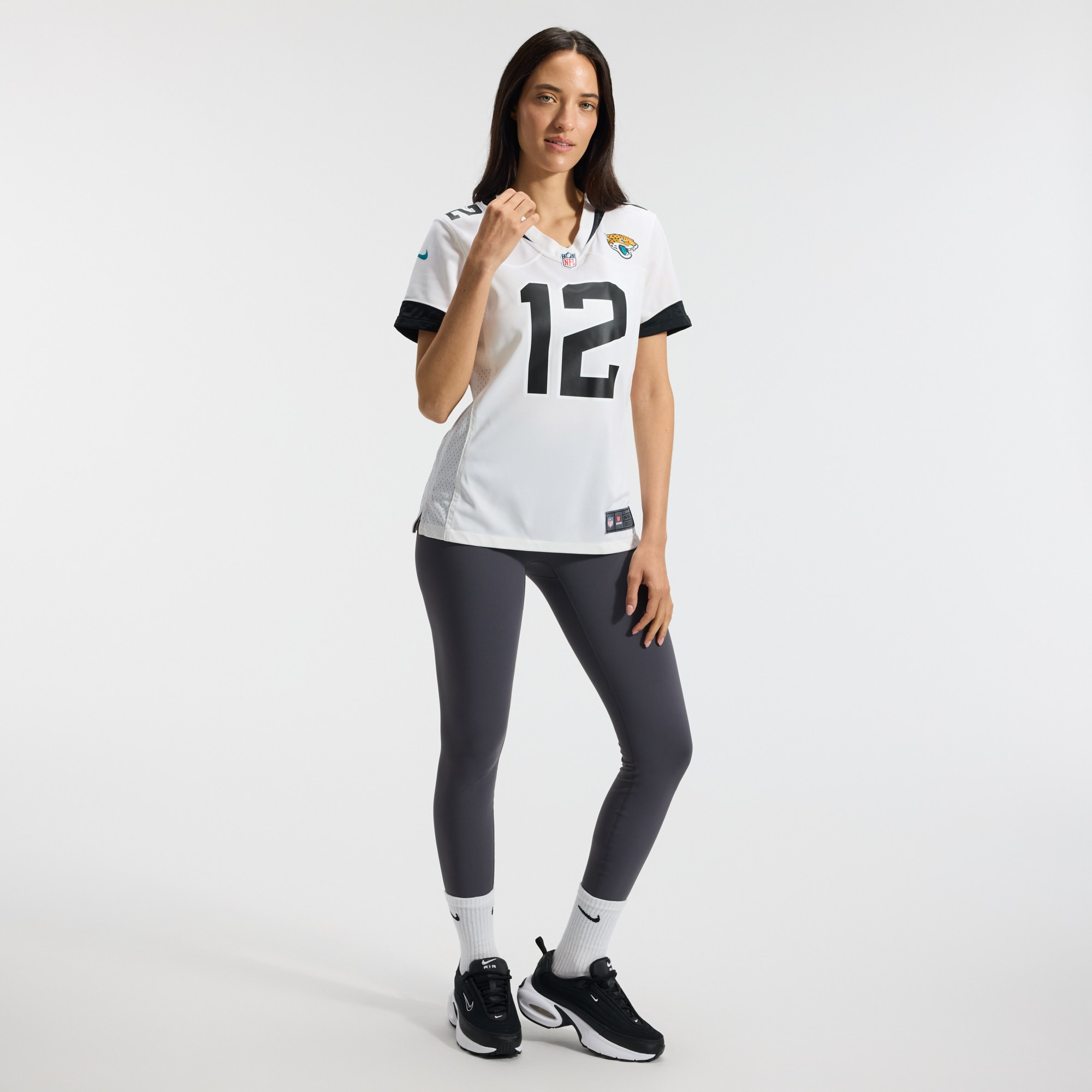 Travis Hunter Jacksonville Jaguars Women's Game Jersey - White - angle 6