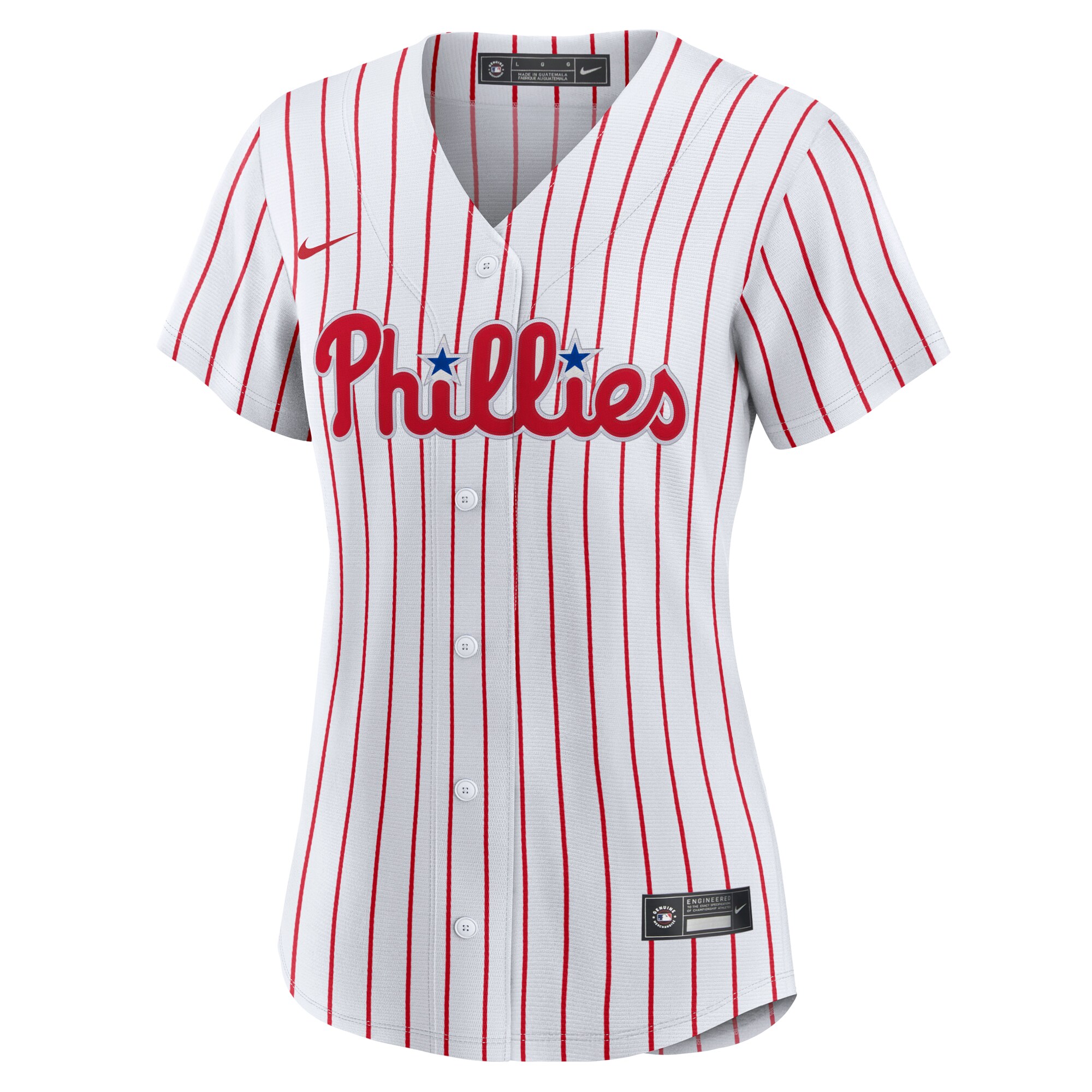 Trea Turner Philadelphia Phillies Women's Home Replica Player Jersey - White - angle 4