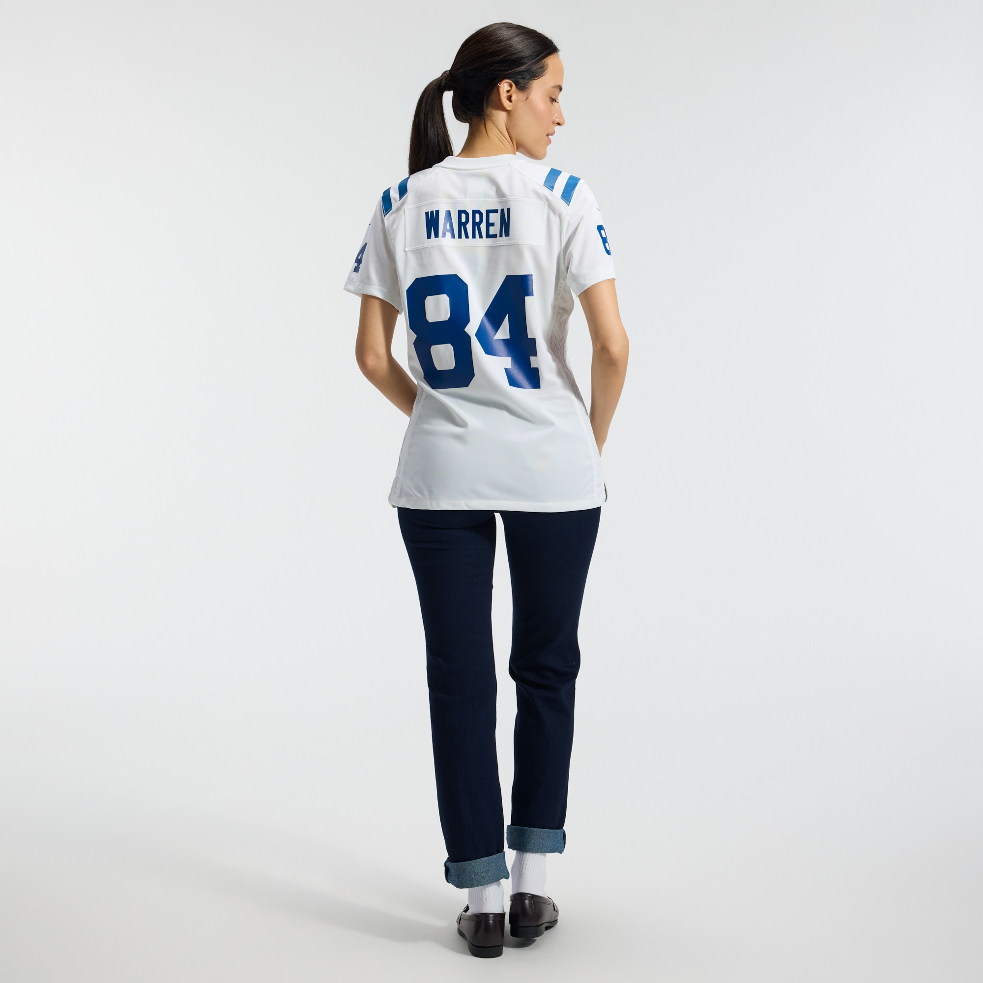 Tyler Warren Indianapolis Colts Women's Game Jersey - White - angle 7