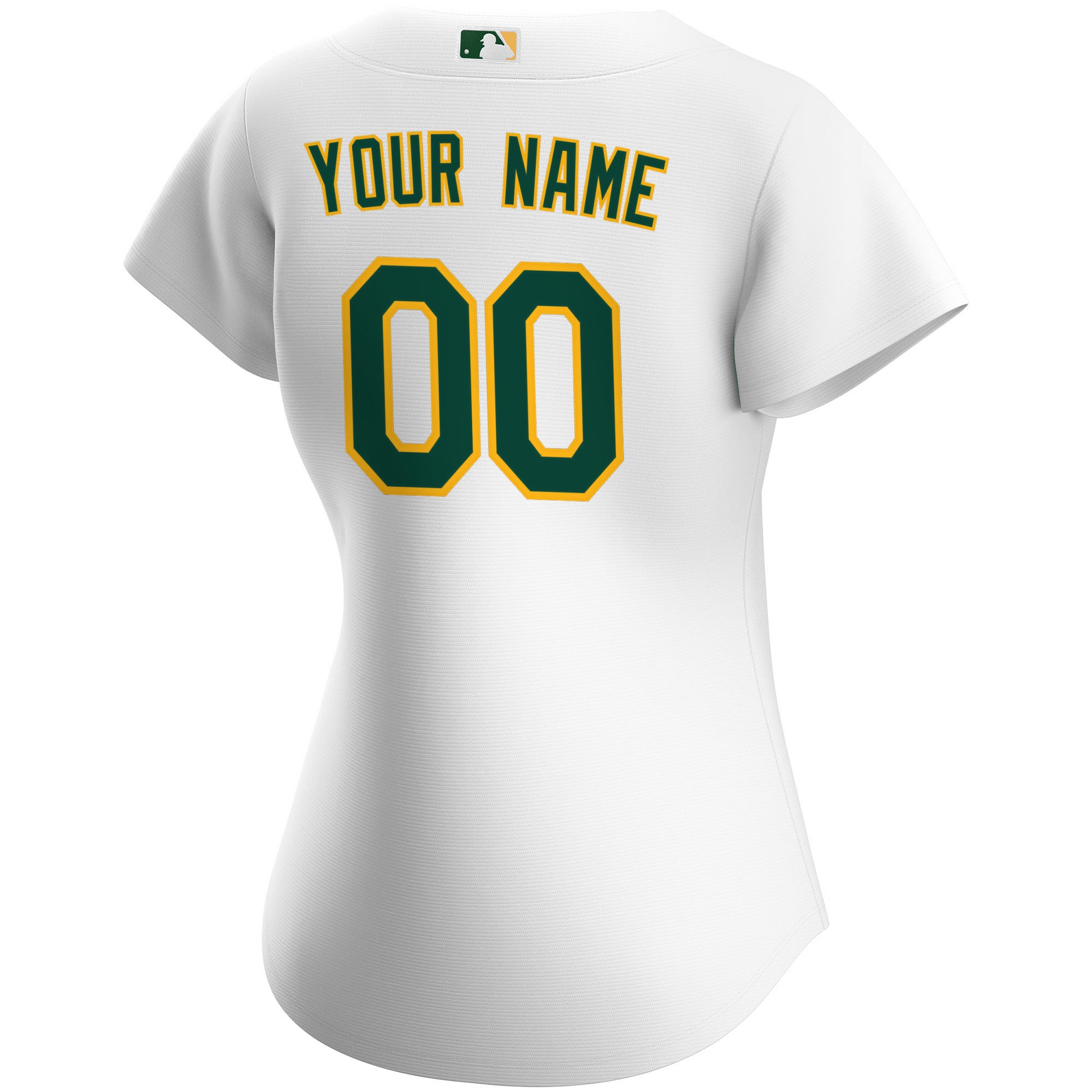 Athletics Women's Home Replica Custom Jersey - White - angle 5