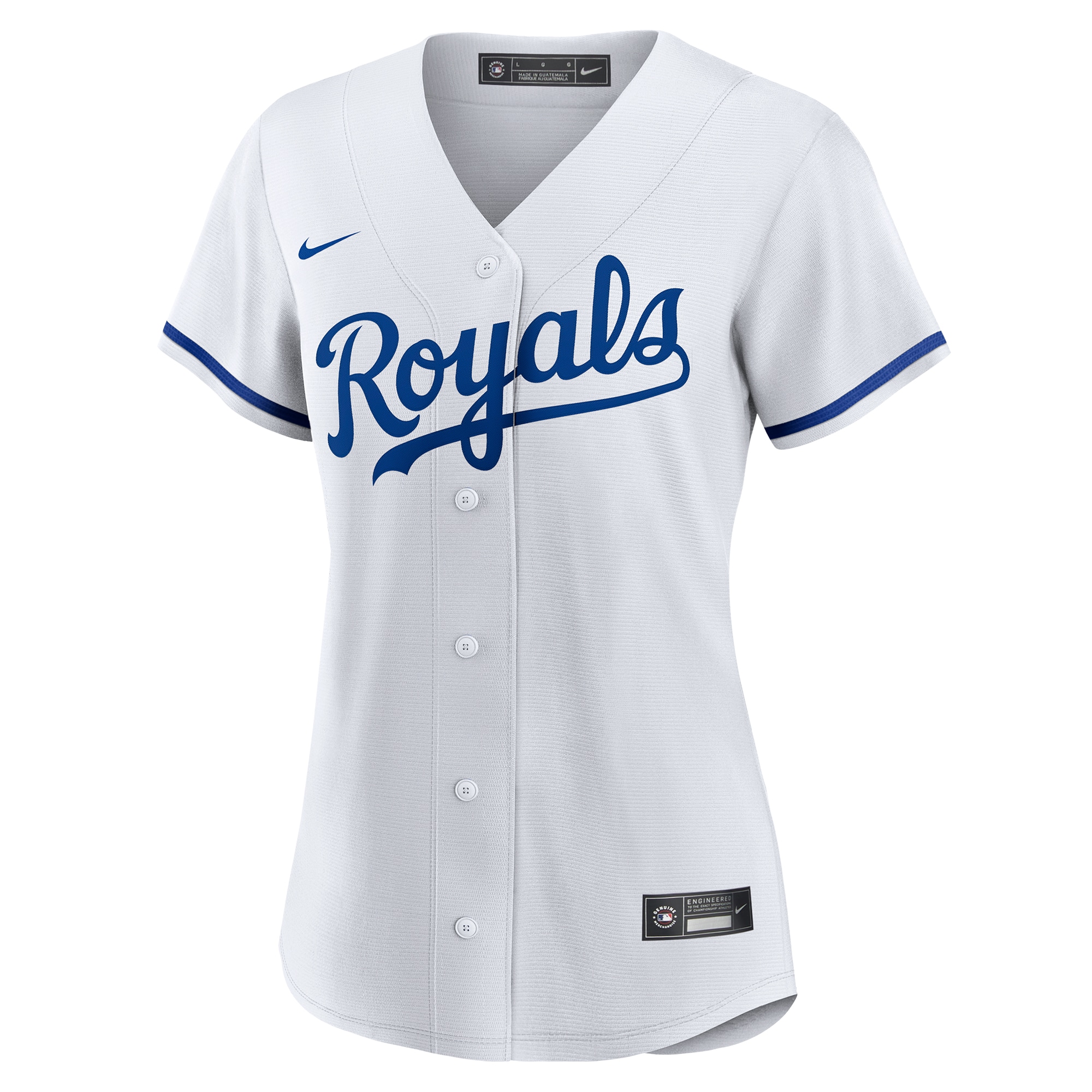 Kansas City Royals Women's Replica Custom Jersey - White - angle 4