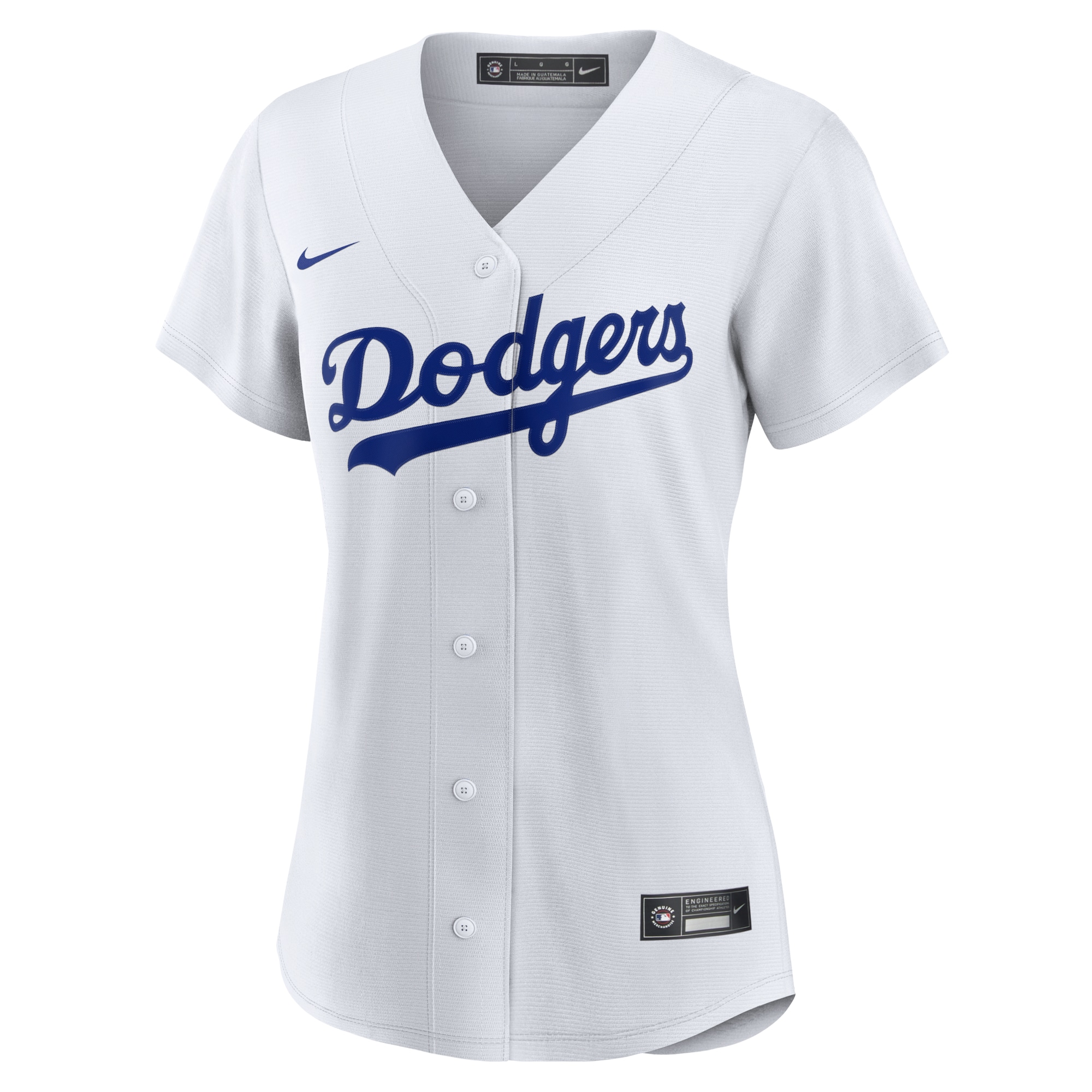 Los Angeles Dodgers Women's Home Replica Team Jersey - White - angle 7