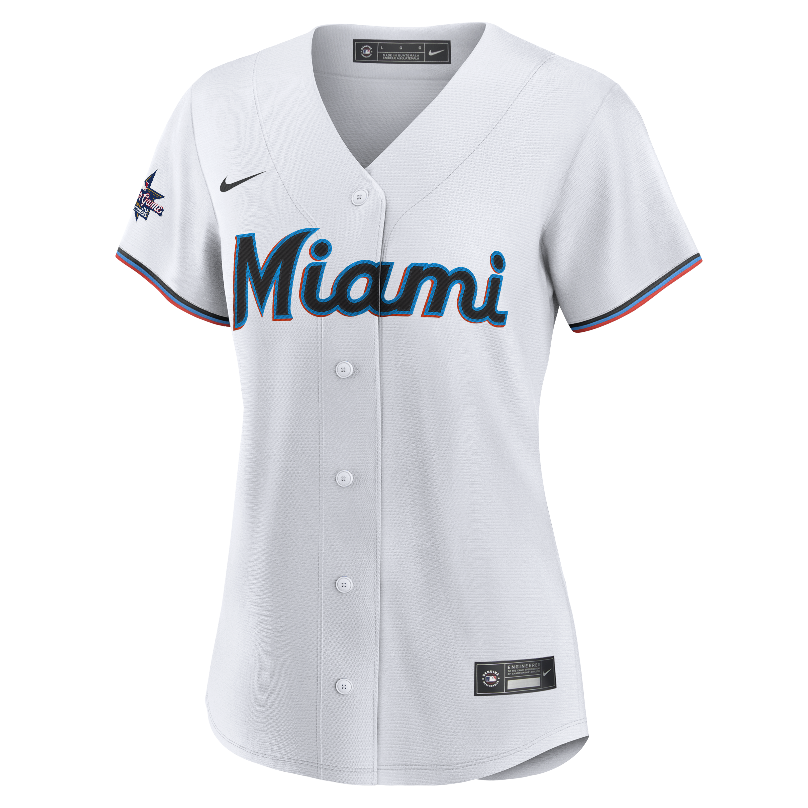 Miami Marlins Women's Replica Team Jersey - White - angle 7