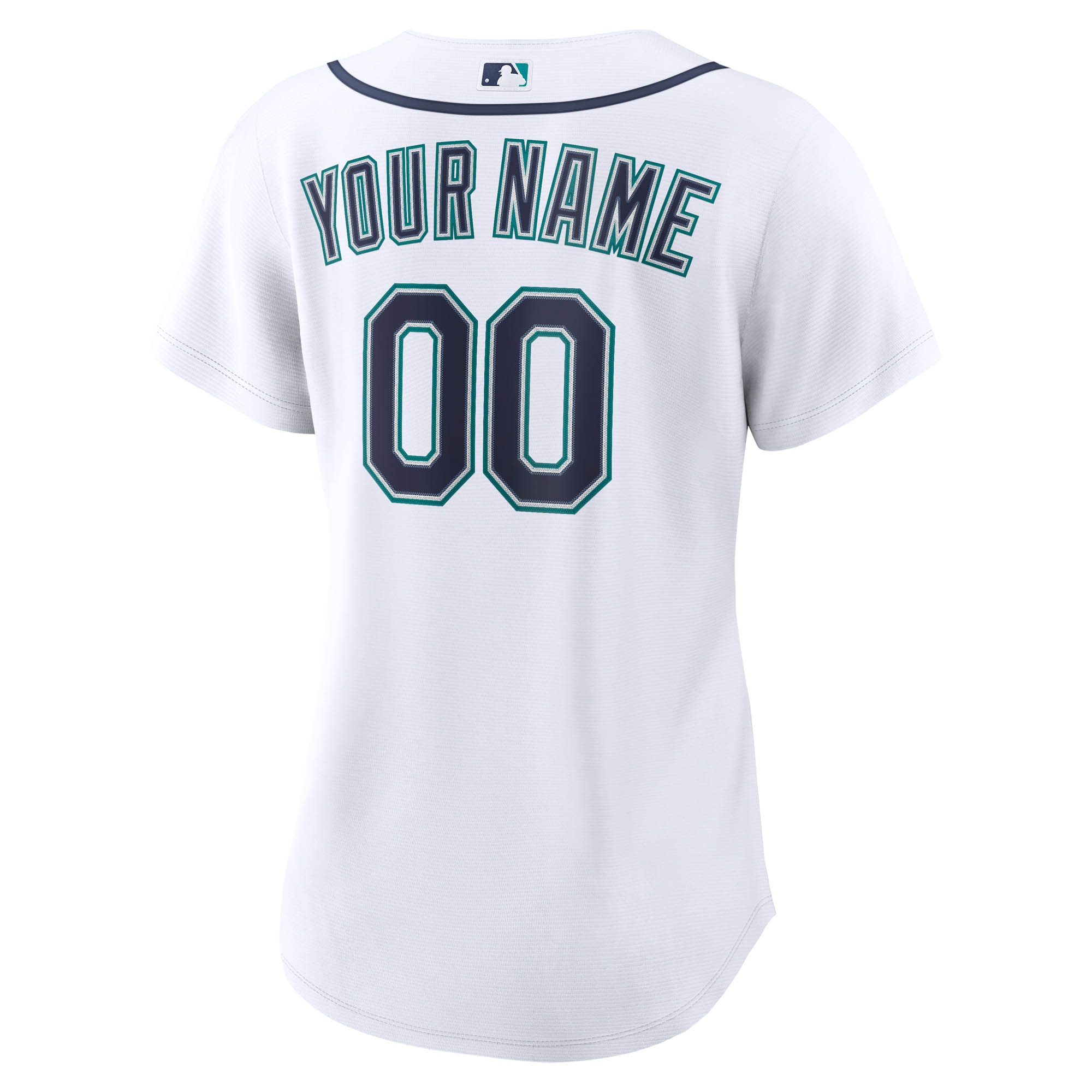 Seattle Mariners Women's Home Replica Custom Jersey - White - angle 5