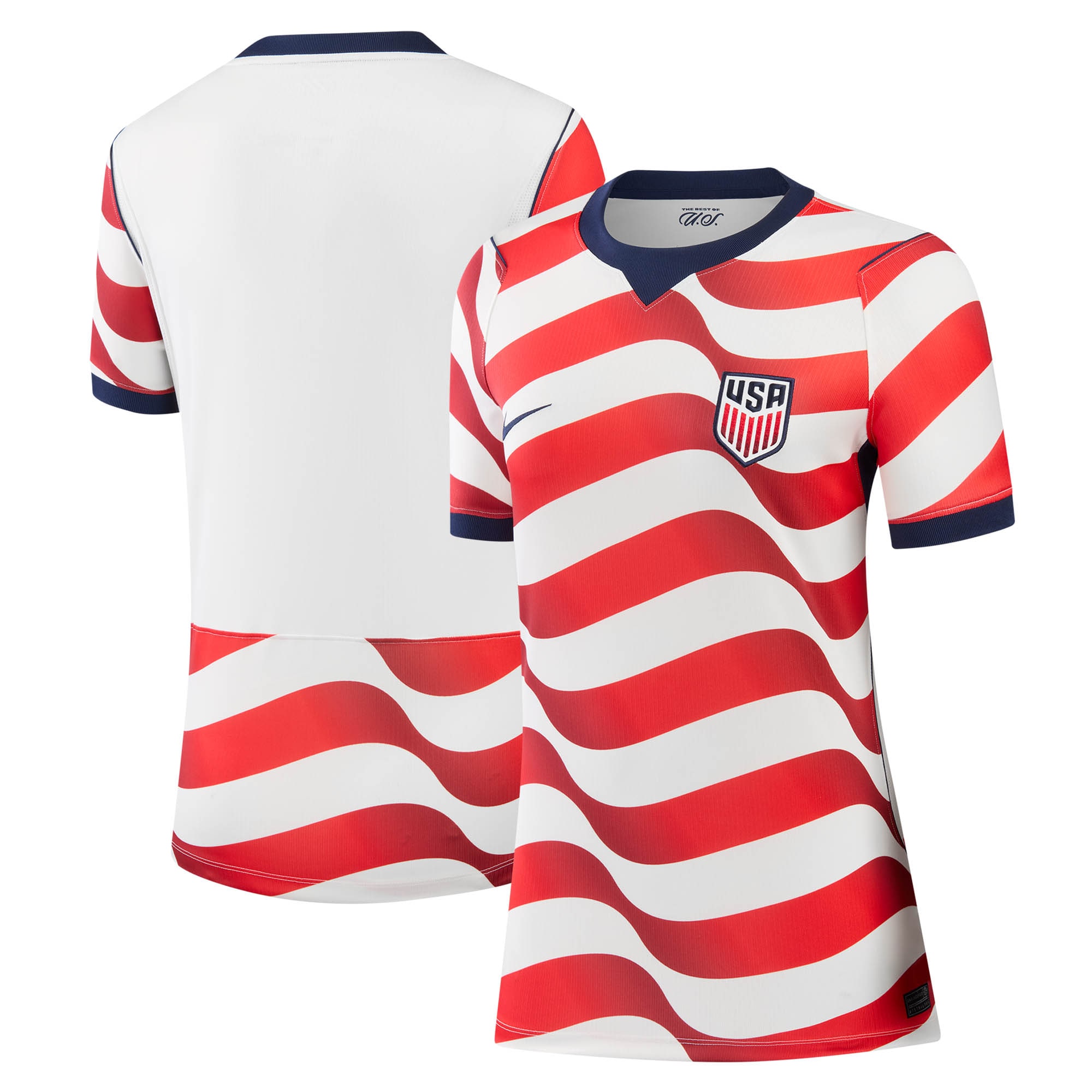 USMNT Women's 2026 Home Stadium Replica Jersey - White - angle 3