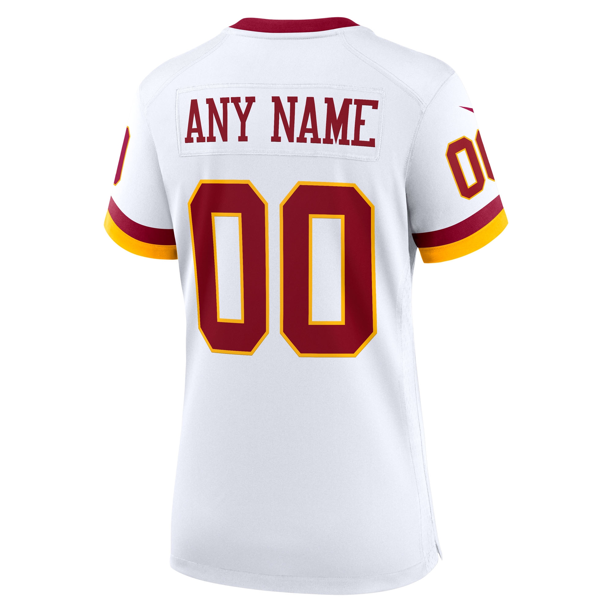Washington Commanders Women's Super Bowl Era Custom Game Jersey - White - angle 5