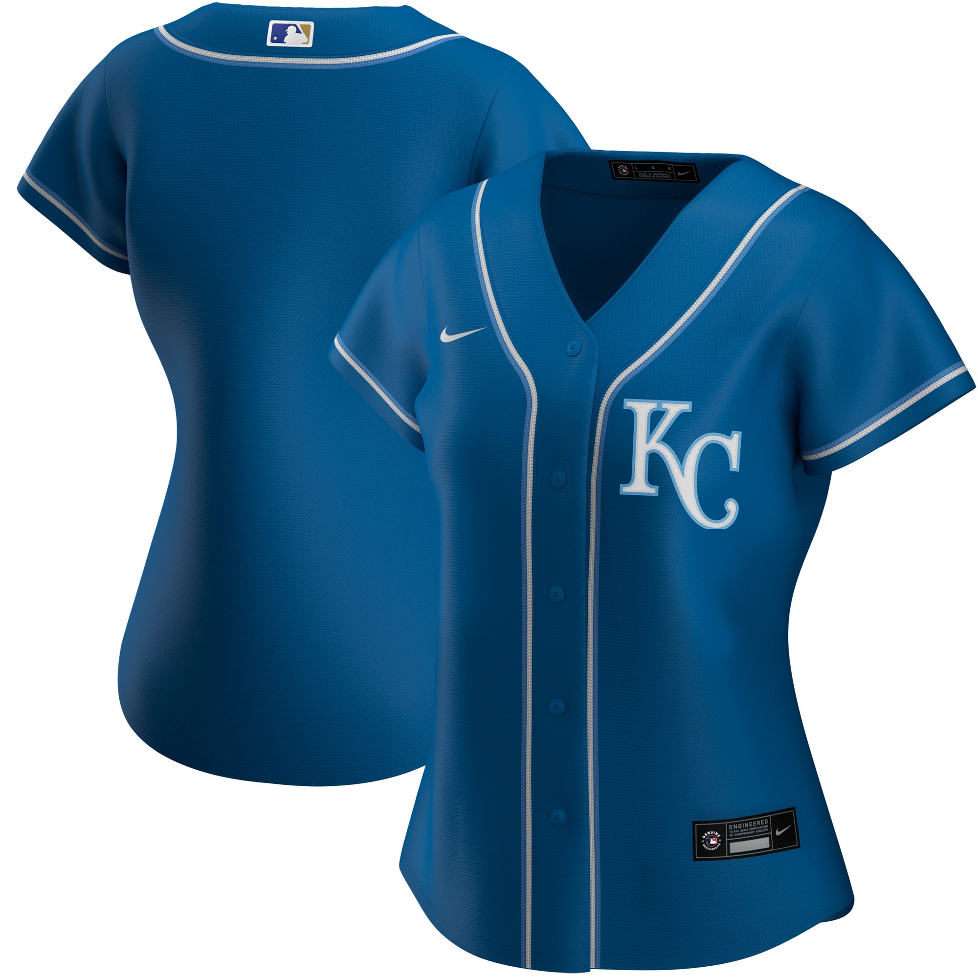 Kansas City Royals Women's Alternate Replica Team Jersey - Royal - angle 3