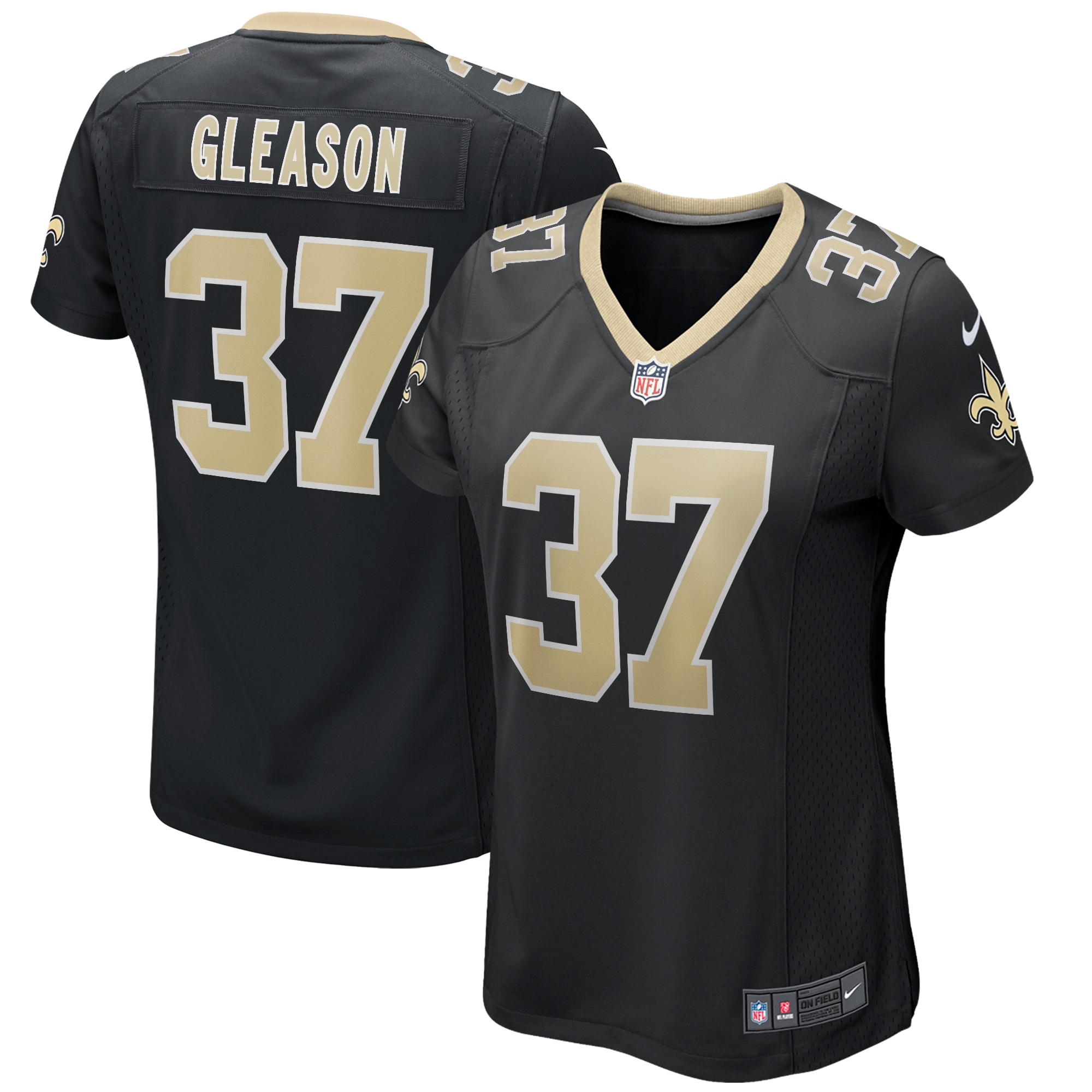 Steve Gleason New Orleans Saints NFL Jersey - Black | FanWearStyle