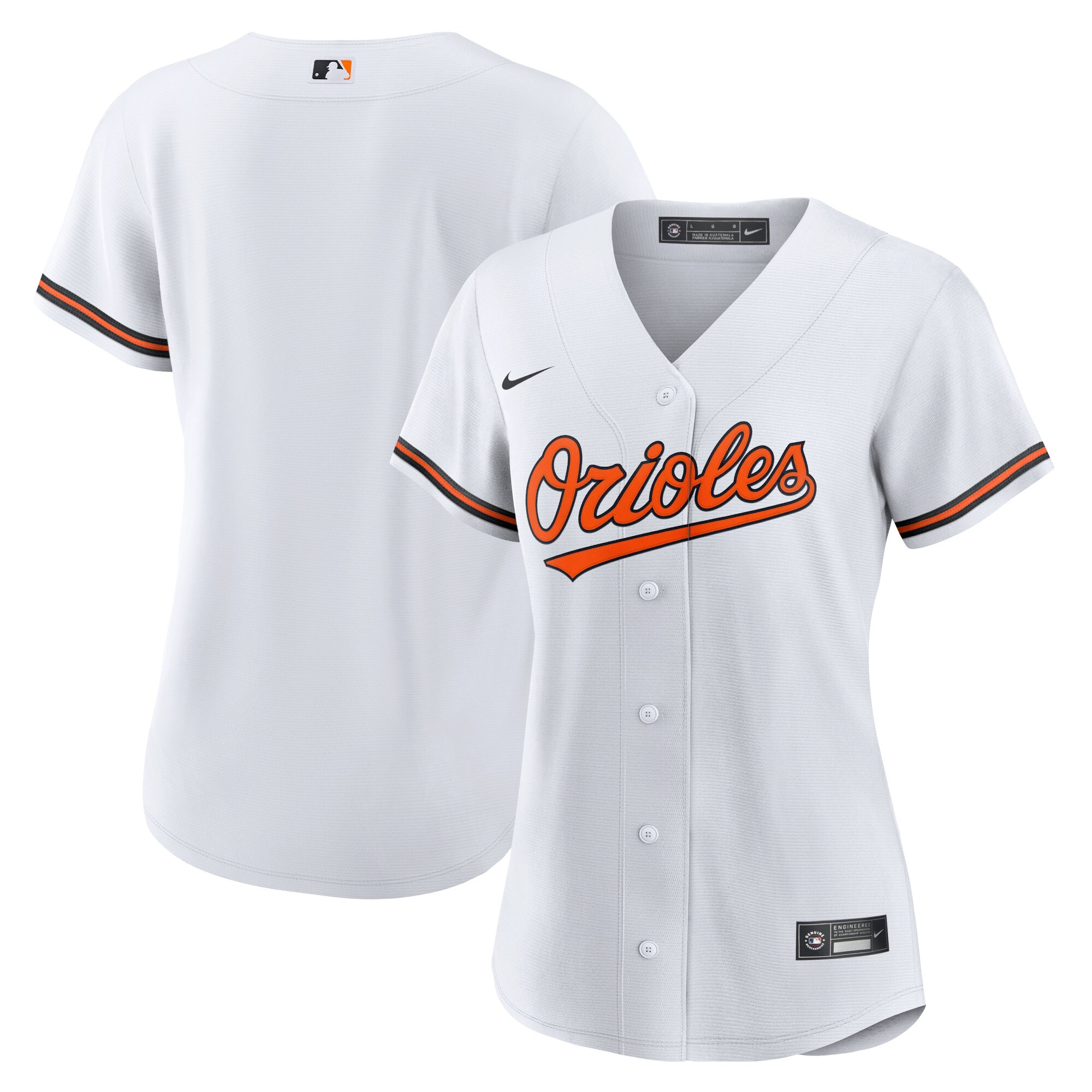 Baltimore Orioles Women's Home Replica Team Jersey - White - angle 3