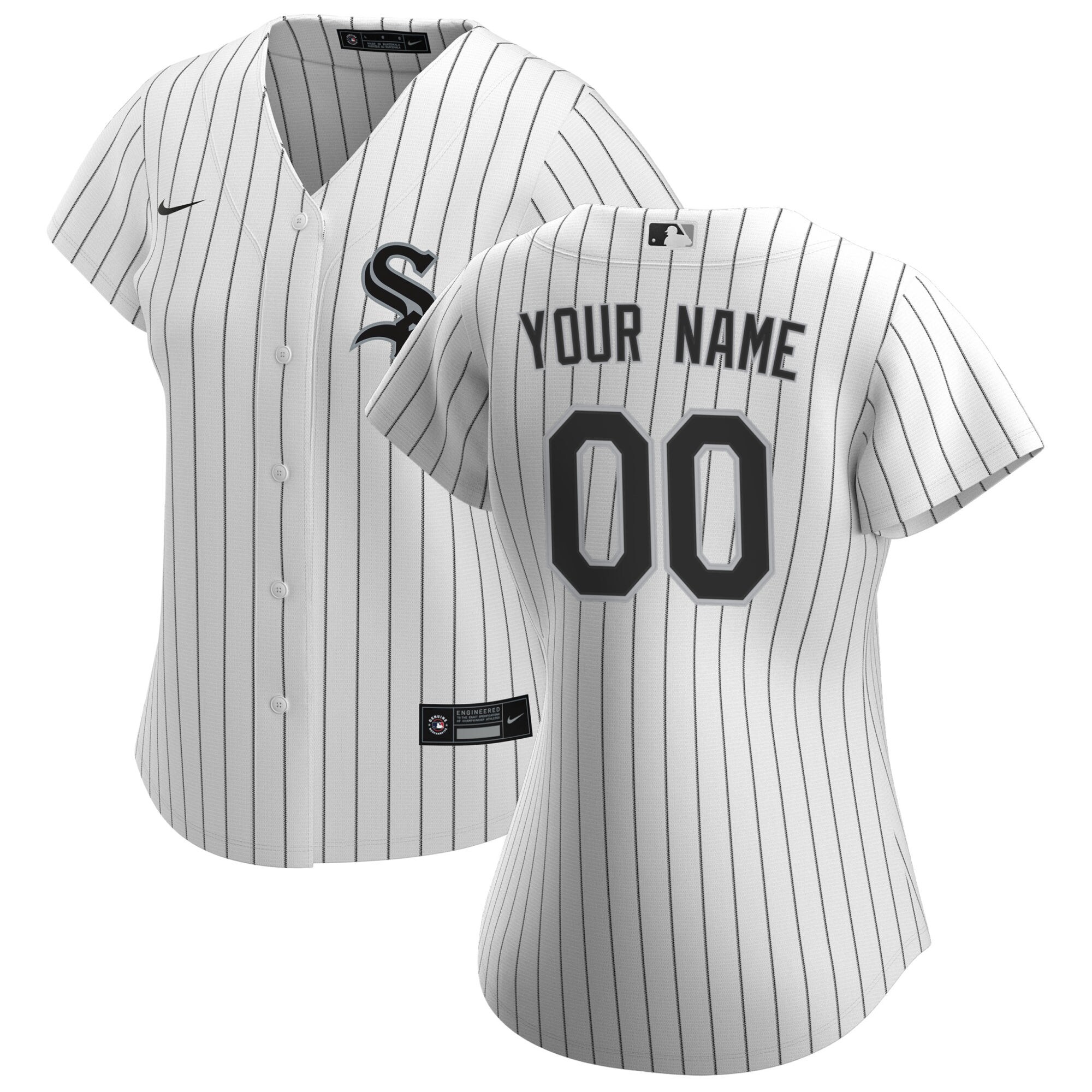 Chicago White Sox Women's Home Replica Custom Jersey - White - angle 3