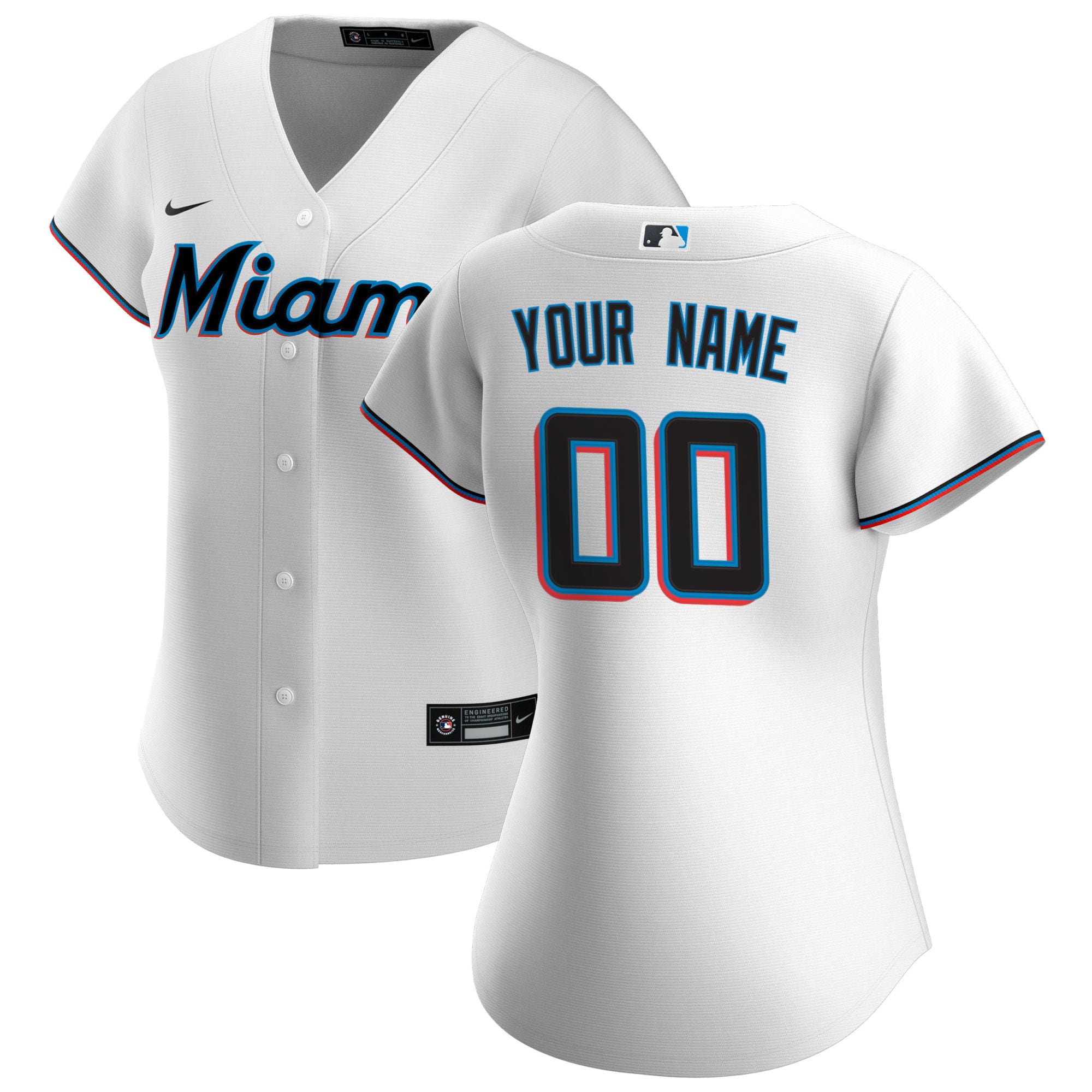 Miami Marlins Home MLB Jersey - White | FanWearStyle