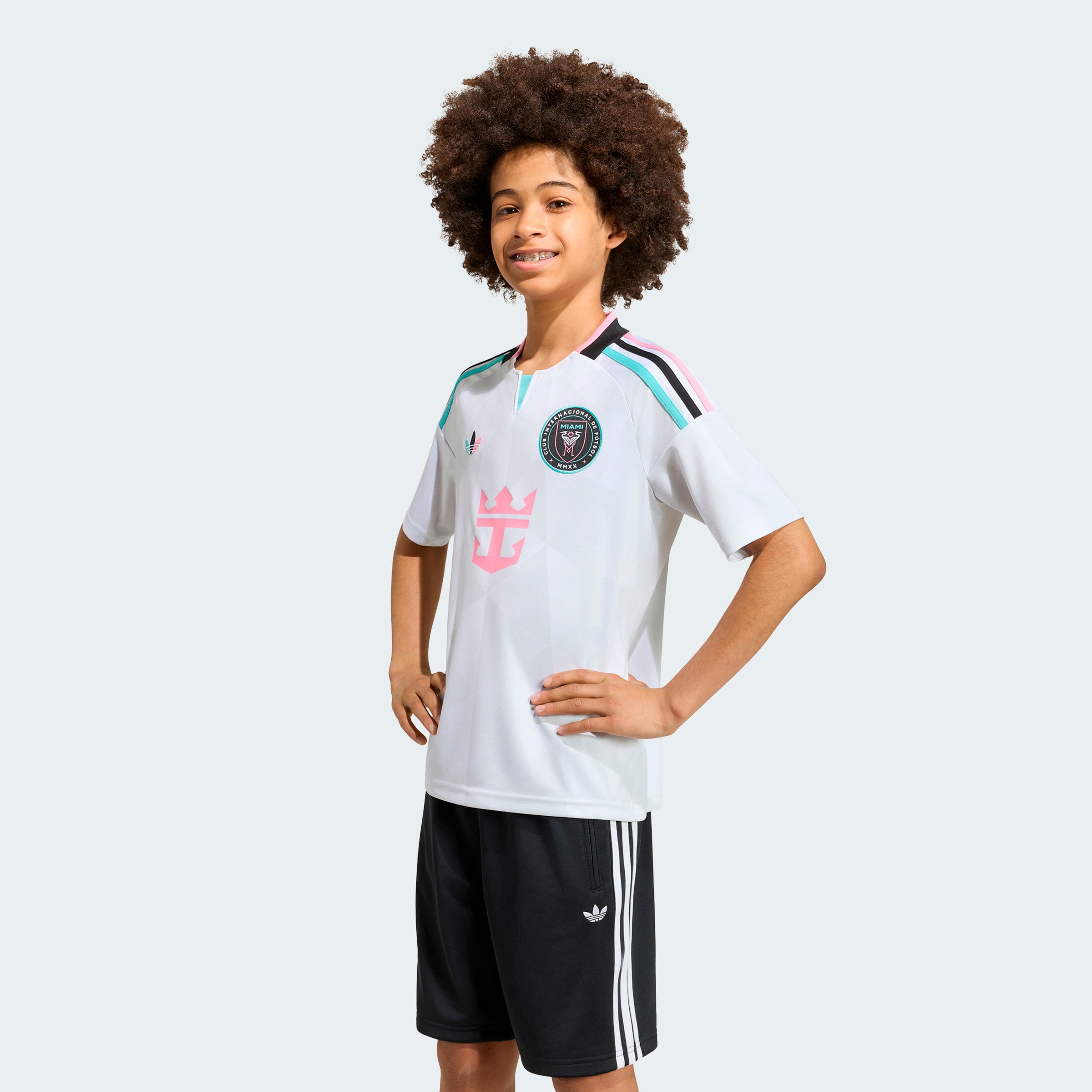 Lionel Messi #10 Inter Miami CF Youth 2026 Third Replica Jersey - White - angle 4