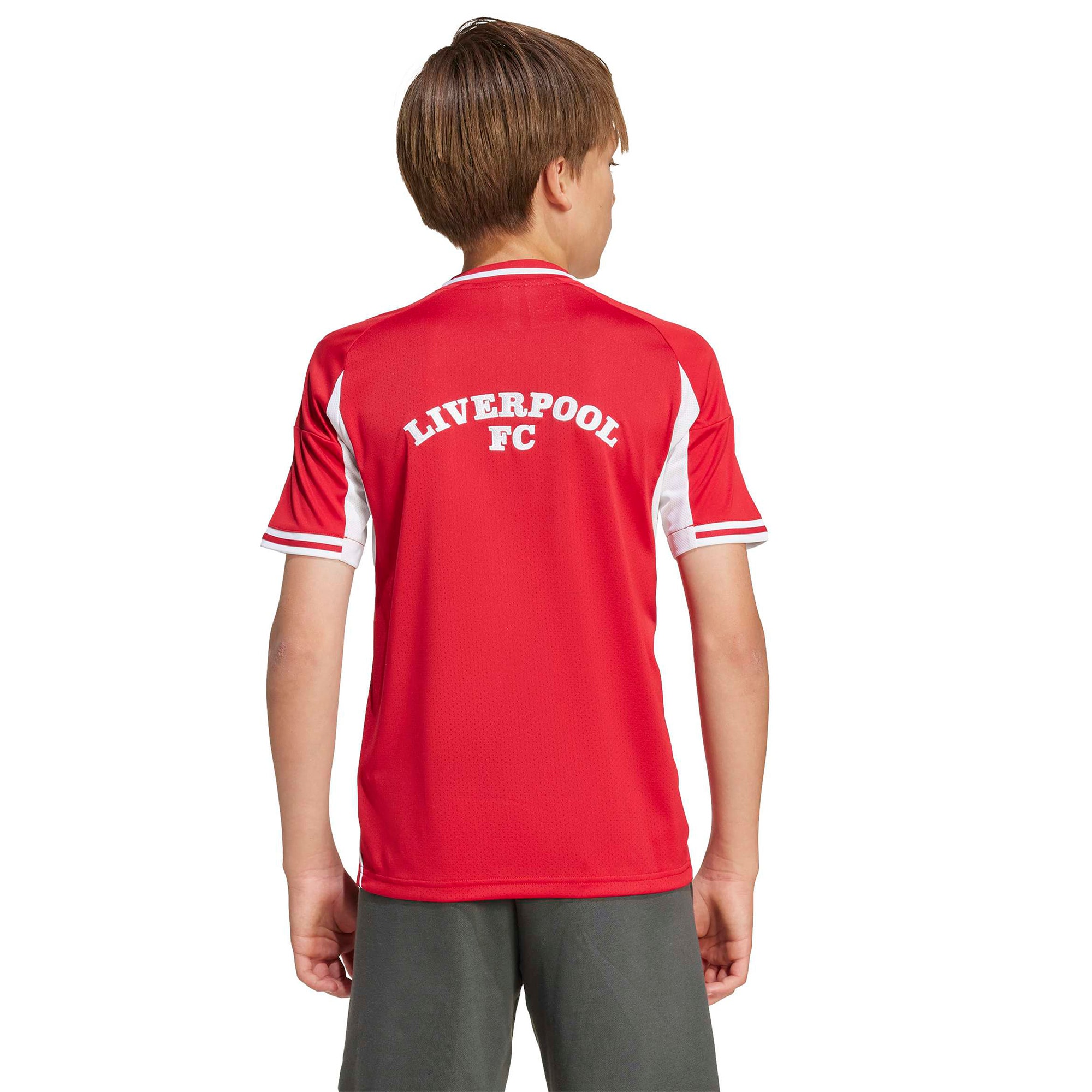 Liverpool Youth Full-Button Baseball Jersey - Red - angle 5