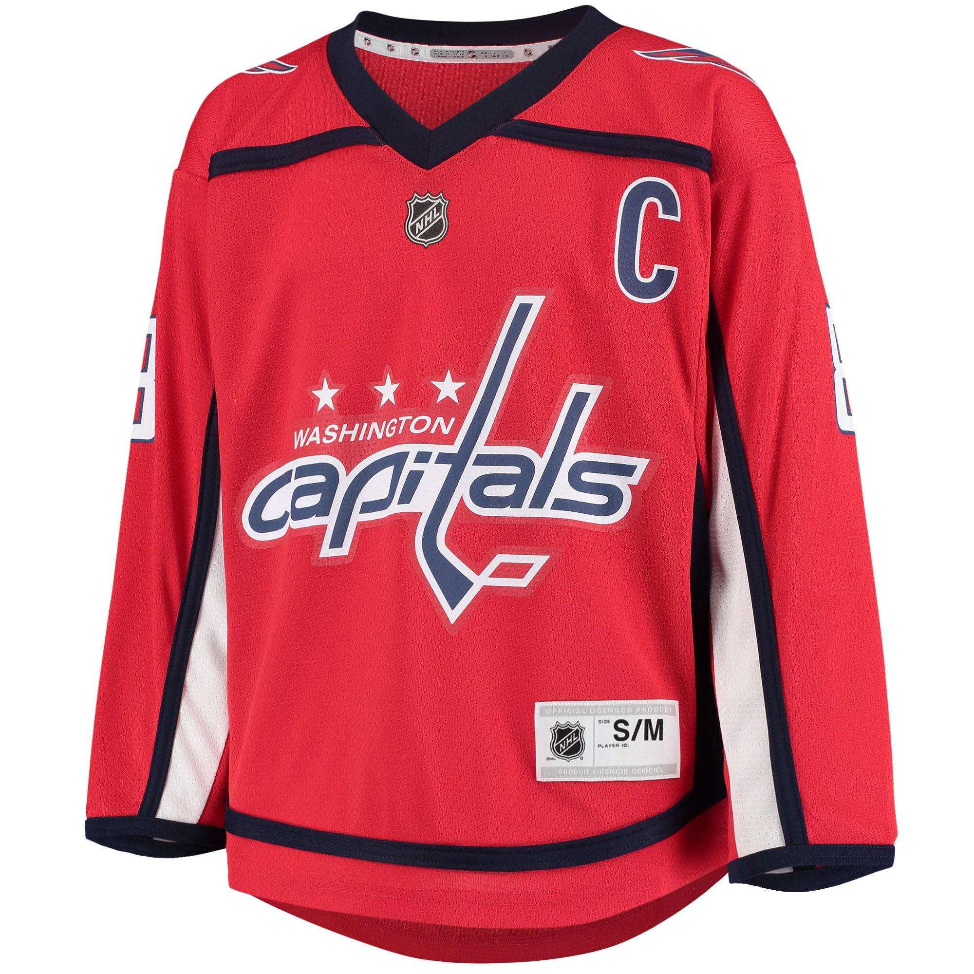 Alexander Ovechkin Washington Capitals Youth Home Replica Player Jersey - Red - angle 2