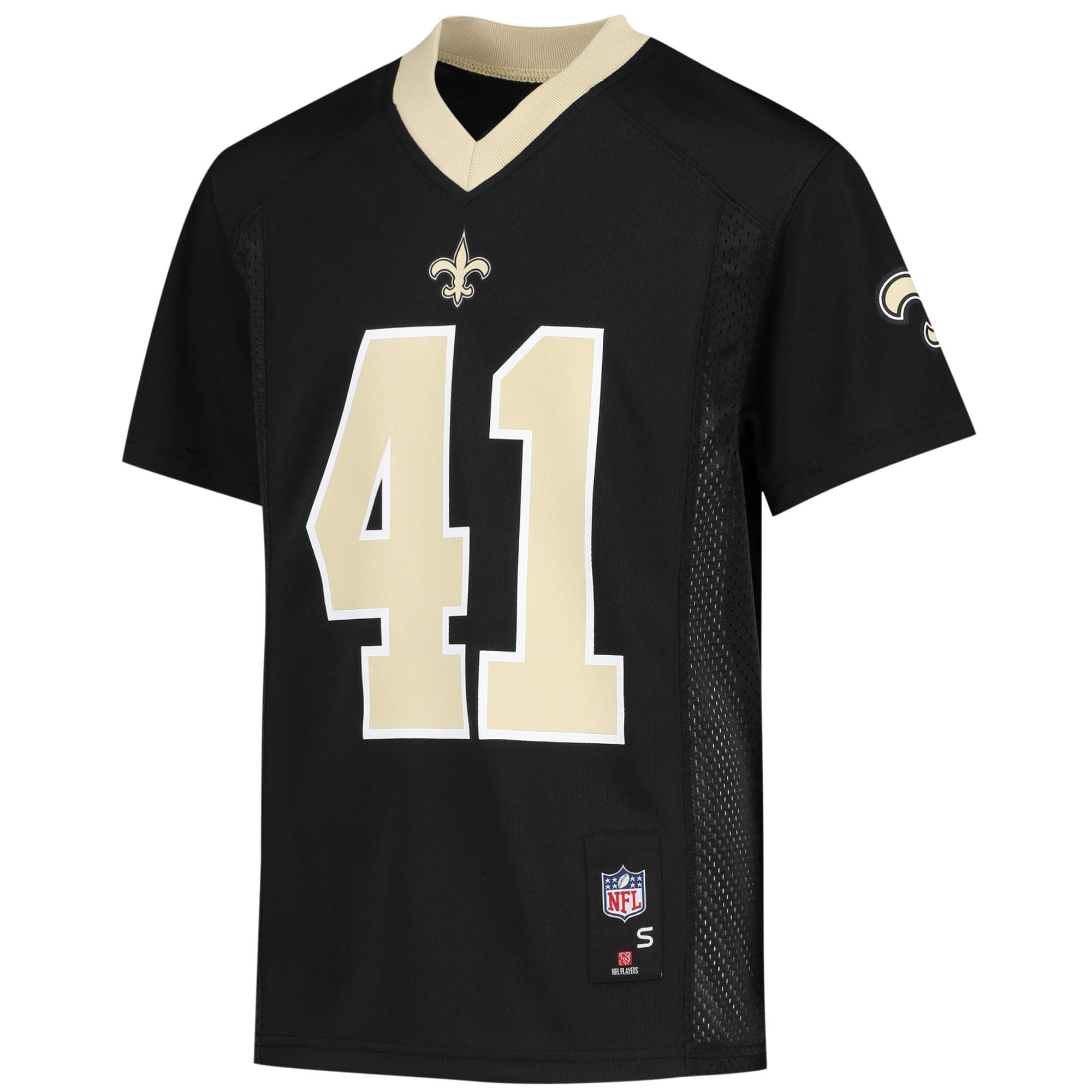 Alvin Kamara New Orleans Saints Youth Replica Jersey - Black - angle 2