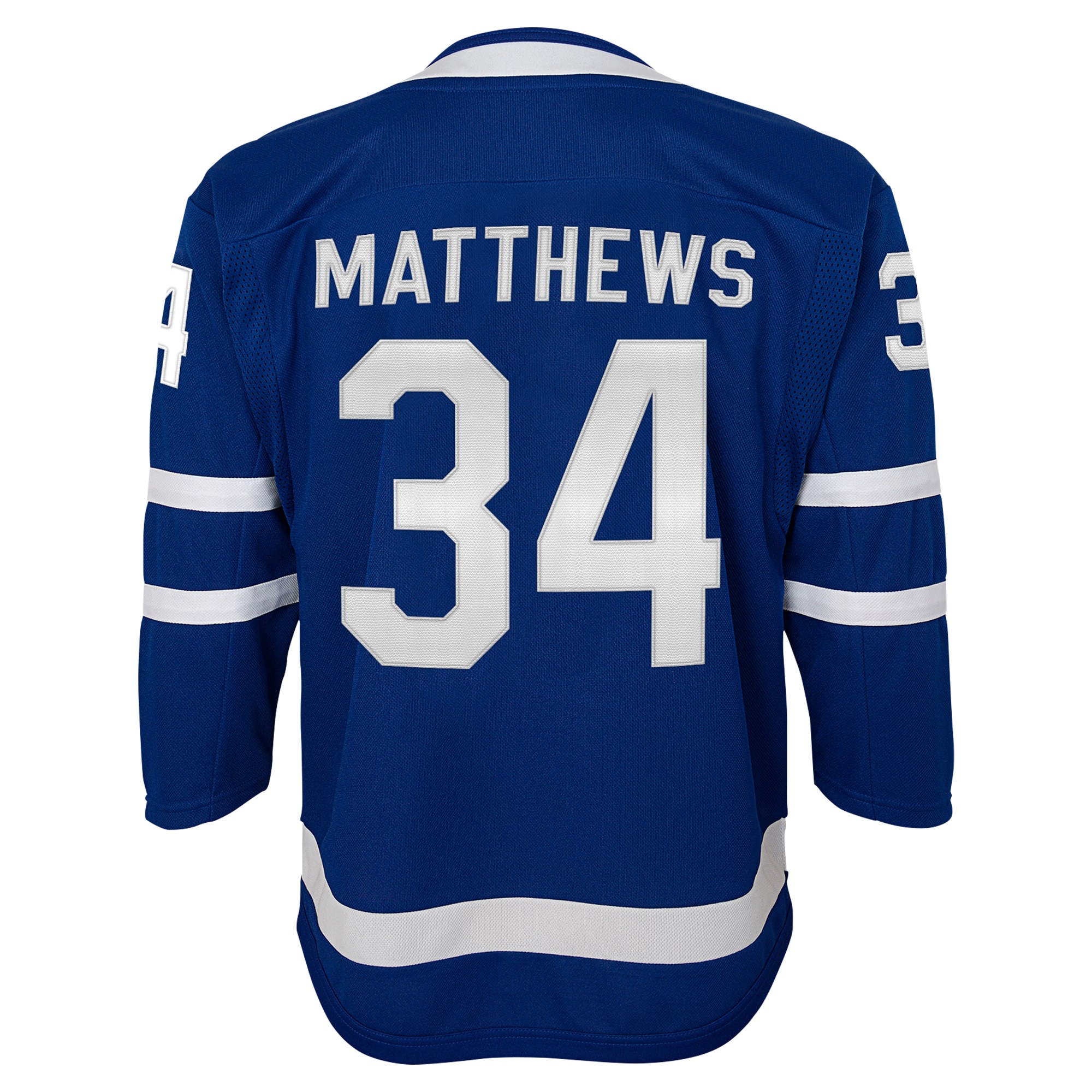 Auston Matthews #34 Toronto Maple Leafs Youth Home Premier Player Jersey - Blue - angle 3