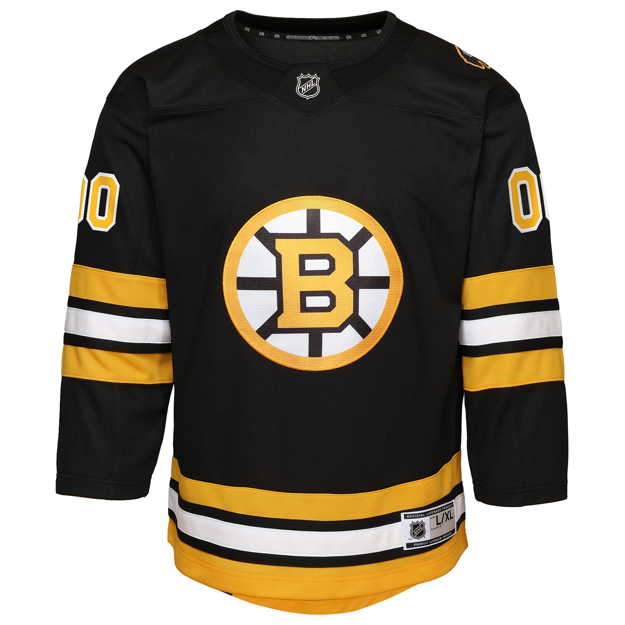 Boston Bruins Youth Home Custom Premier Jersey - Black - angle 2