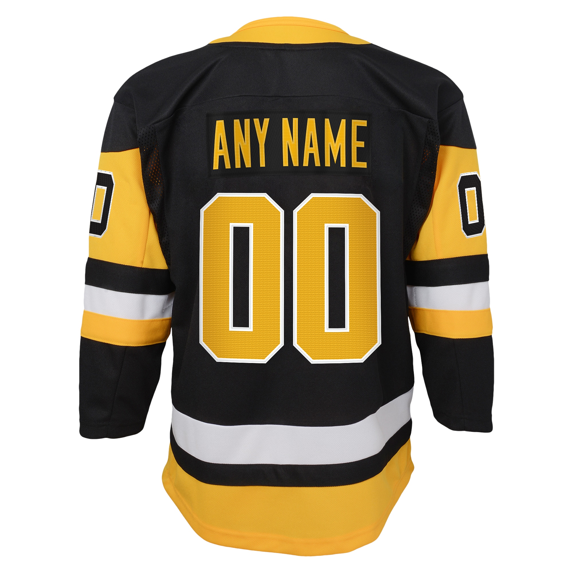 Pittsburgh Penguins Youth Home Premier Custom Jersey - Black - angle 4
