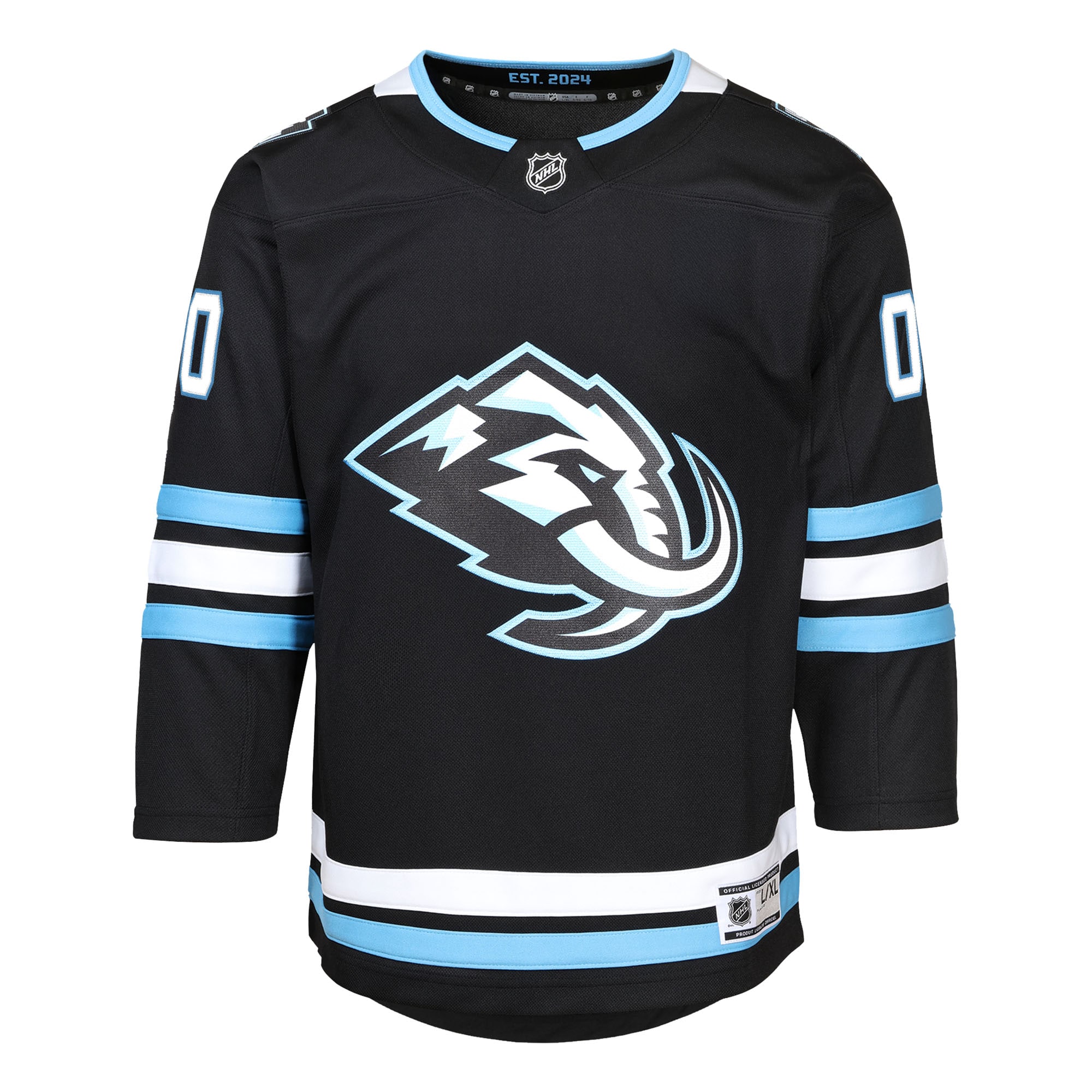 Utah Mammoth Youth Home Premier Custom Jersey - Black - angle 2
