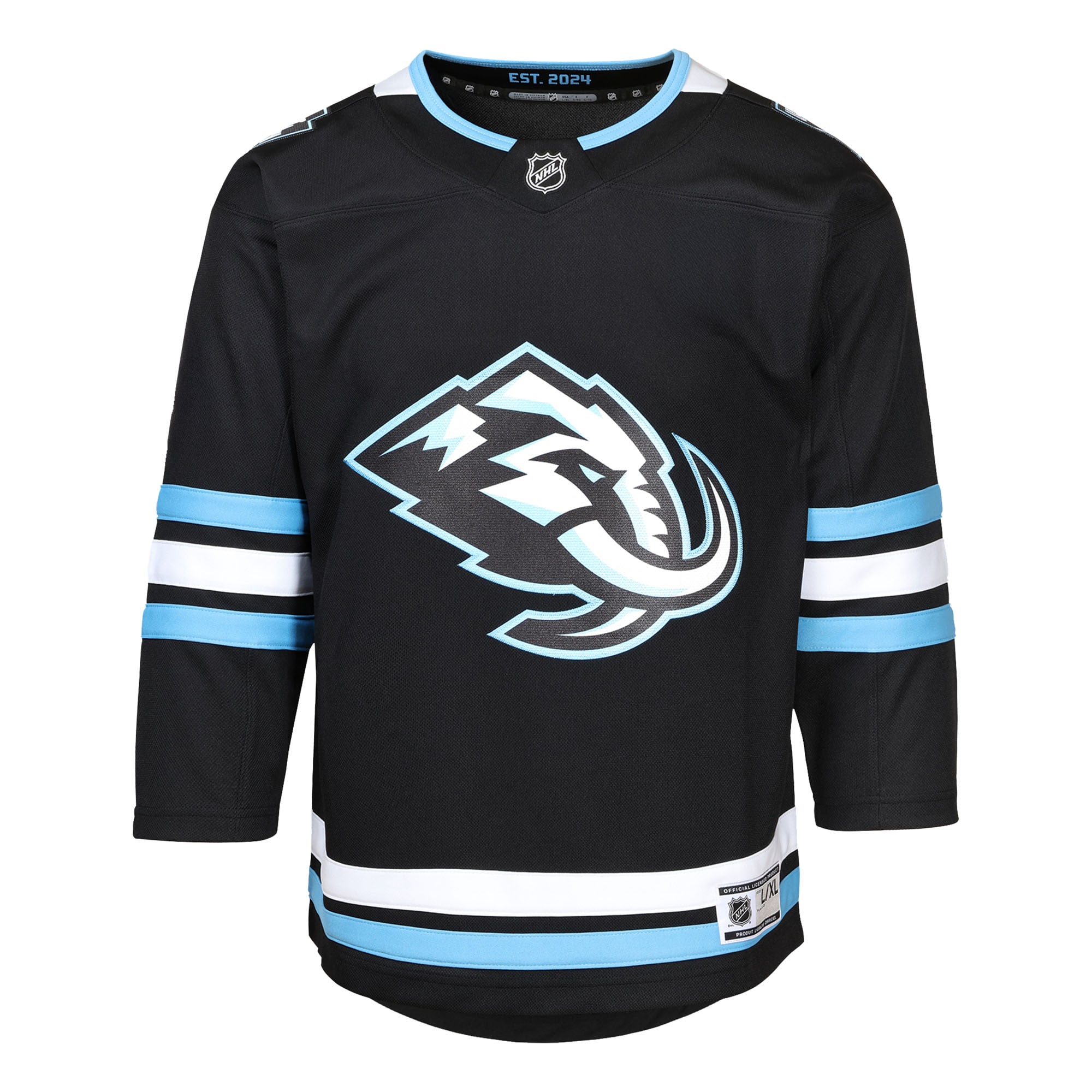 Utah Mammoth Youth Home Premier Jersey - Black - angle 3