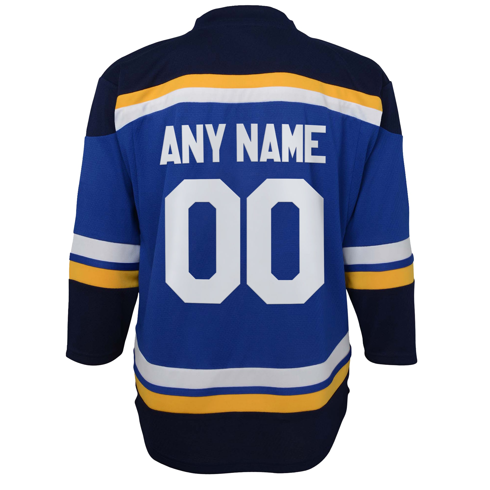 St. Louis Blues Youth Home Replica Custom Jersey - Blue - angle 4