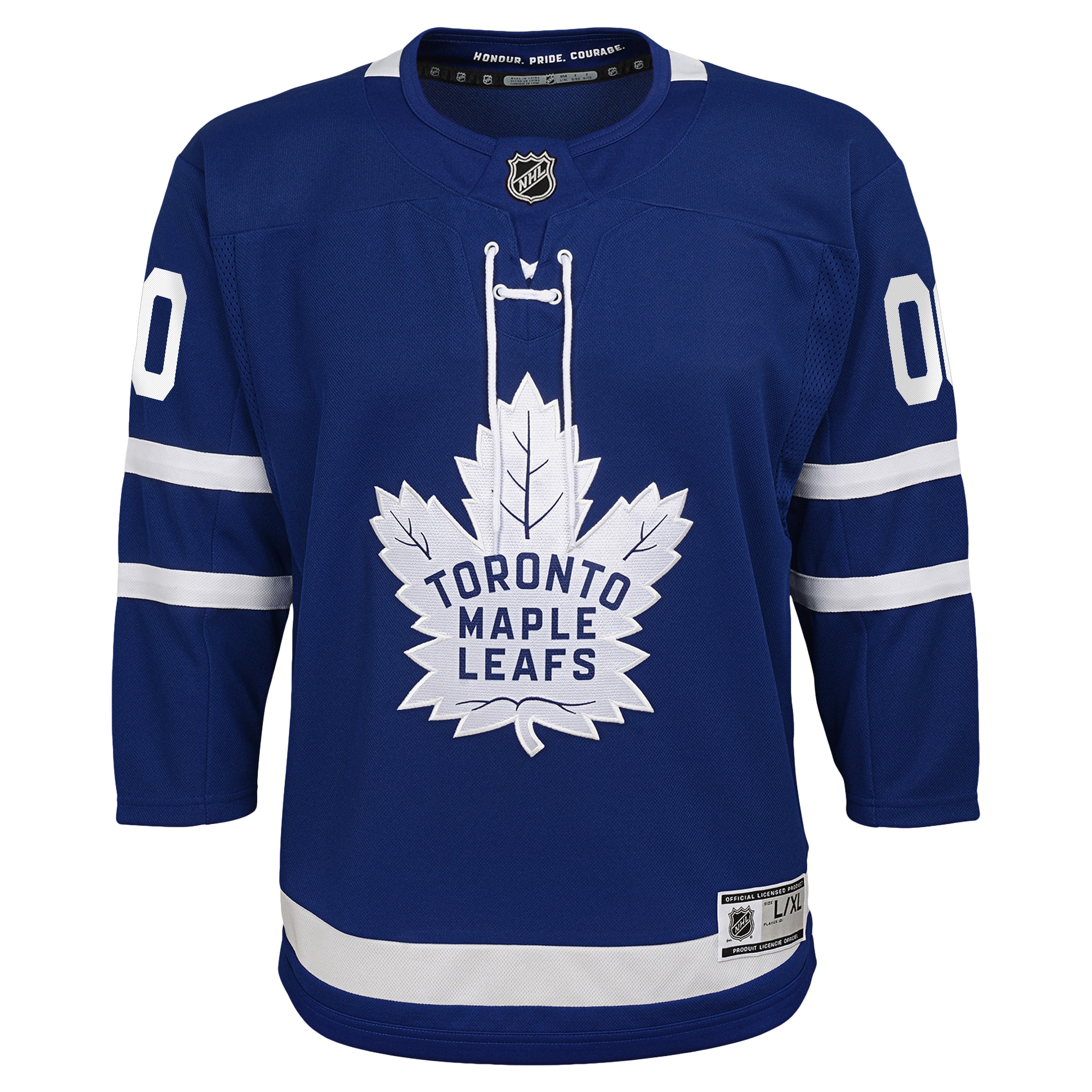 Toronto Maple Leafs Youth Home Premier Custom Jersey - Blue - angle 2