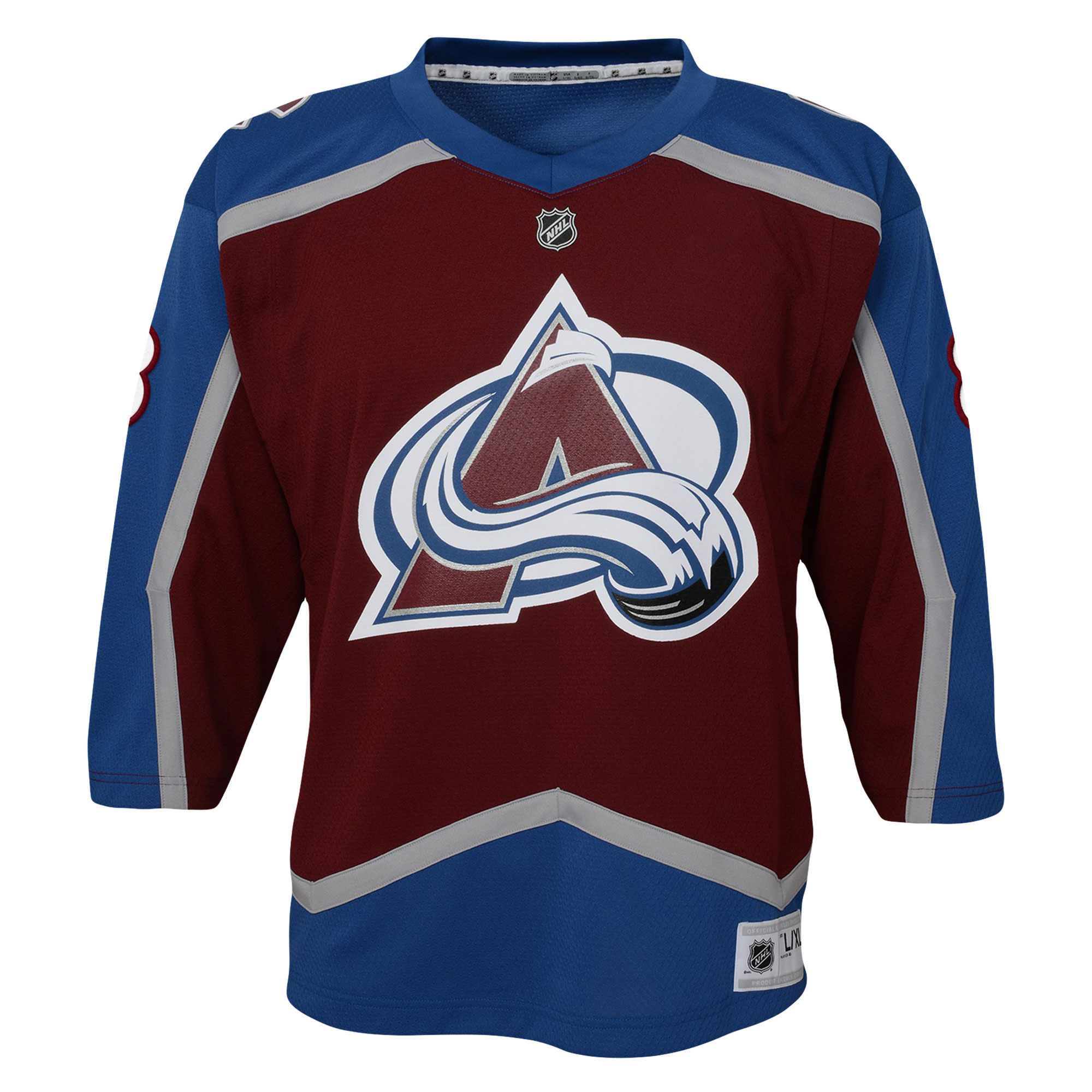Cale Makar #8 Colorado Avalanche Youth Home Replica Player Jersey - Burgundy - angle 3
