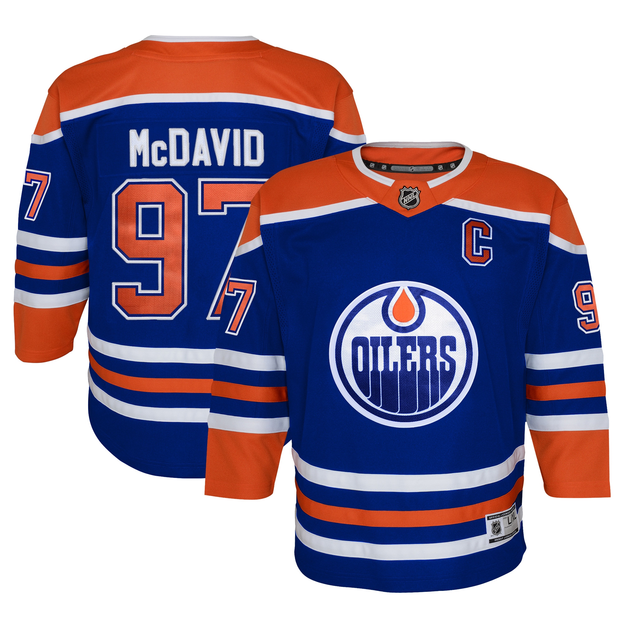 Women's Connor McDavid #97 Edmonton Oilers Home Premier Player Jersey - Royal | FanWearStyle