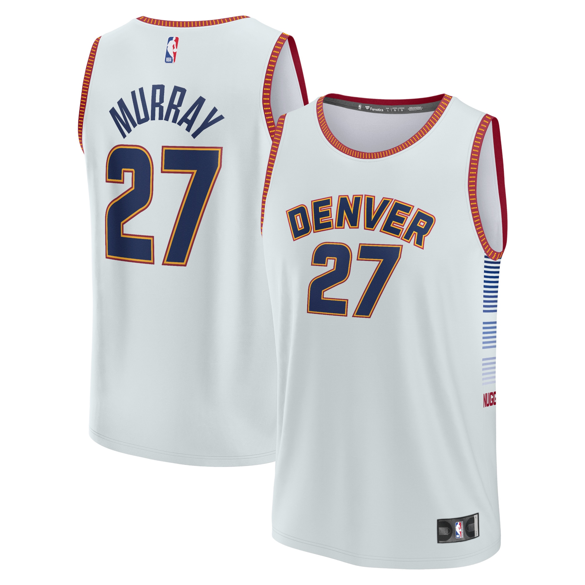 Women's Jamal Murray Denver Nuggets Fast Break Jersey - City Edition - Silver | FanWearStyle