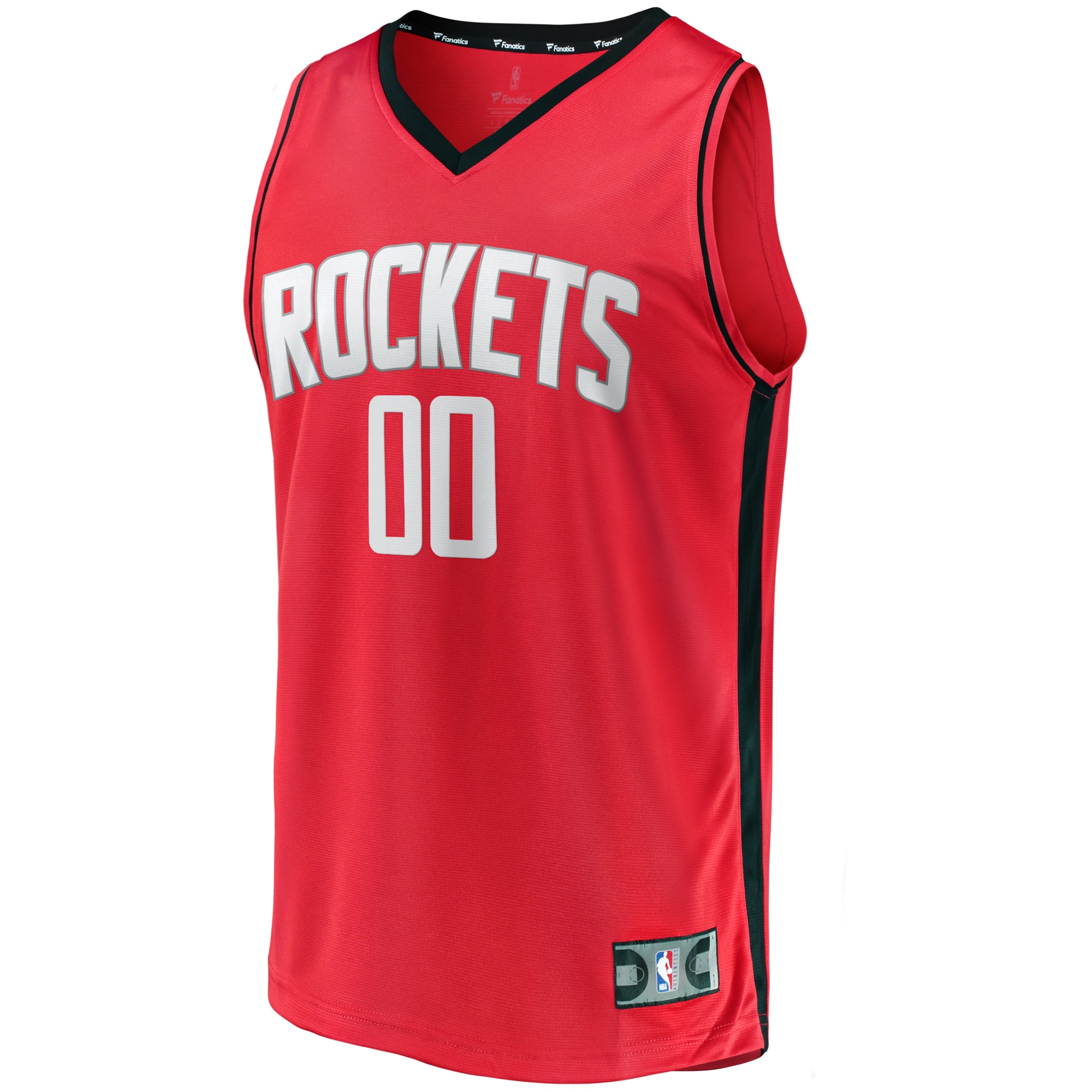 Houston Rockets Youth Fast Break Custom Replica Jersey - Icon Edition - Red - angle 2