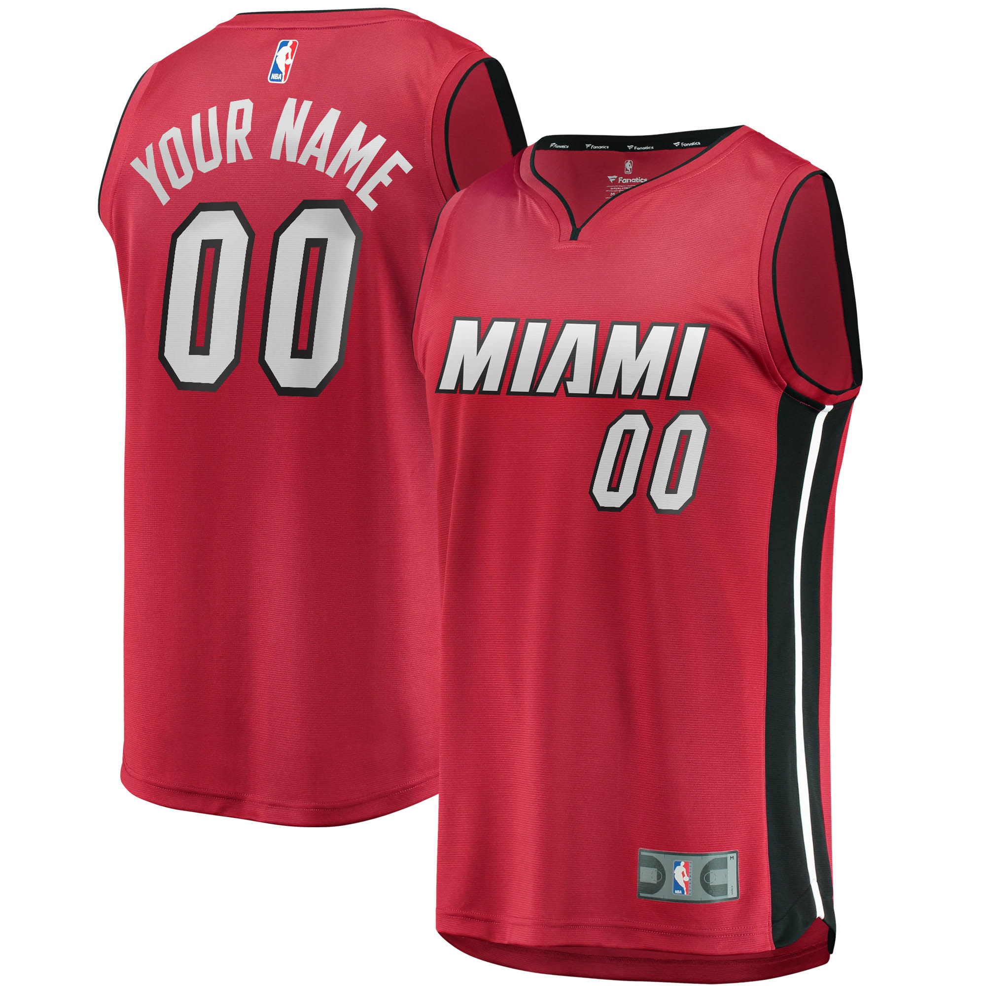 Miami Heat Fast Break Replica Custom Jersey Red - Statement Edition | FanWearStyle