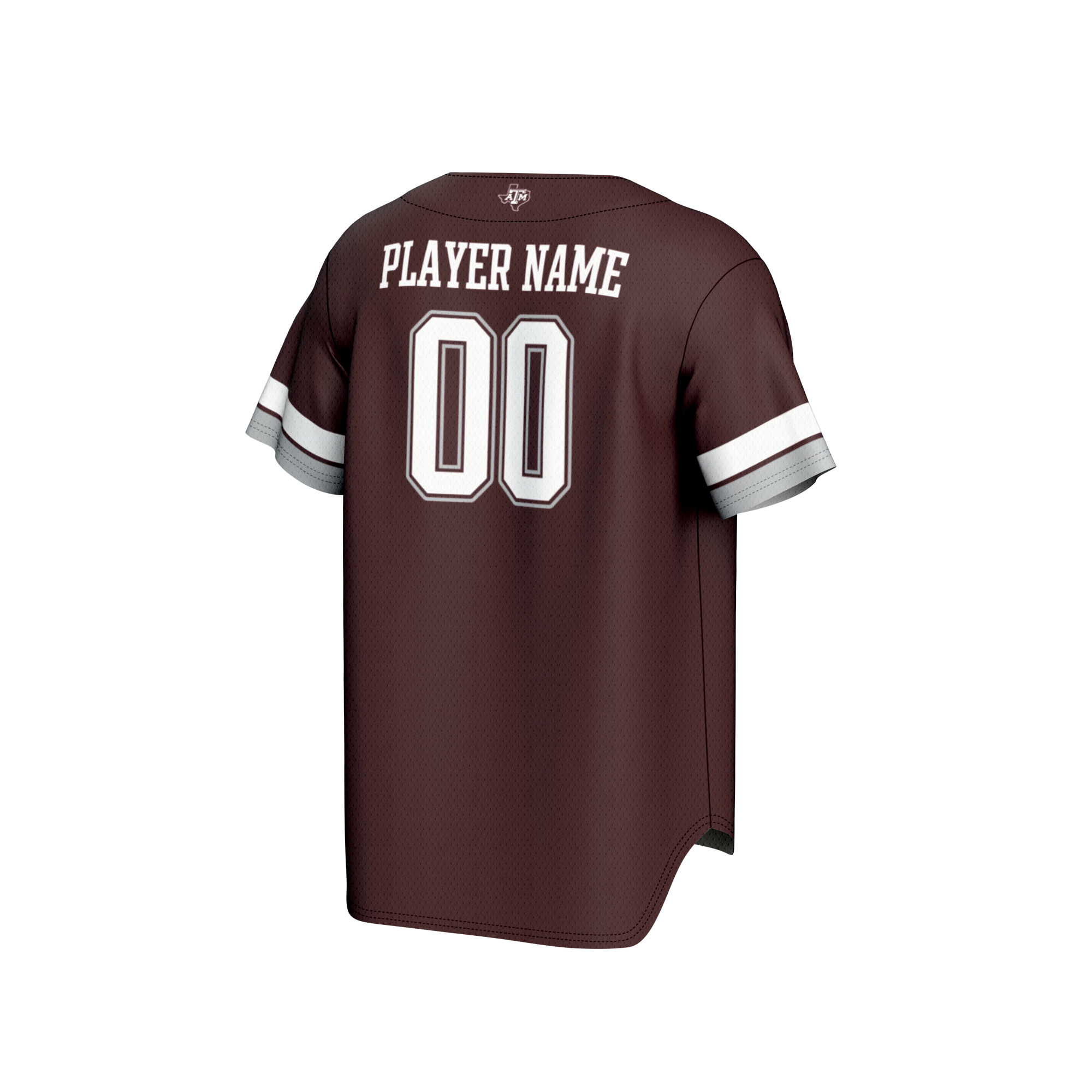 Texas A&M Aggies GameDay Greats Youth NIL Pick-A-Player Lightweight Baseball Jersey - Maroon - angle 3