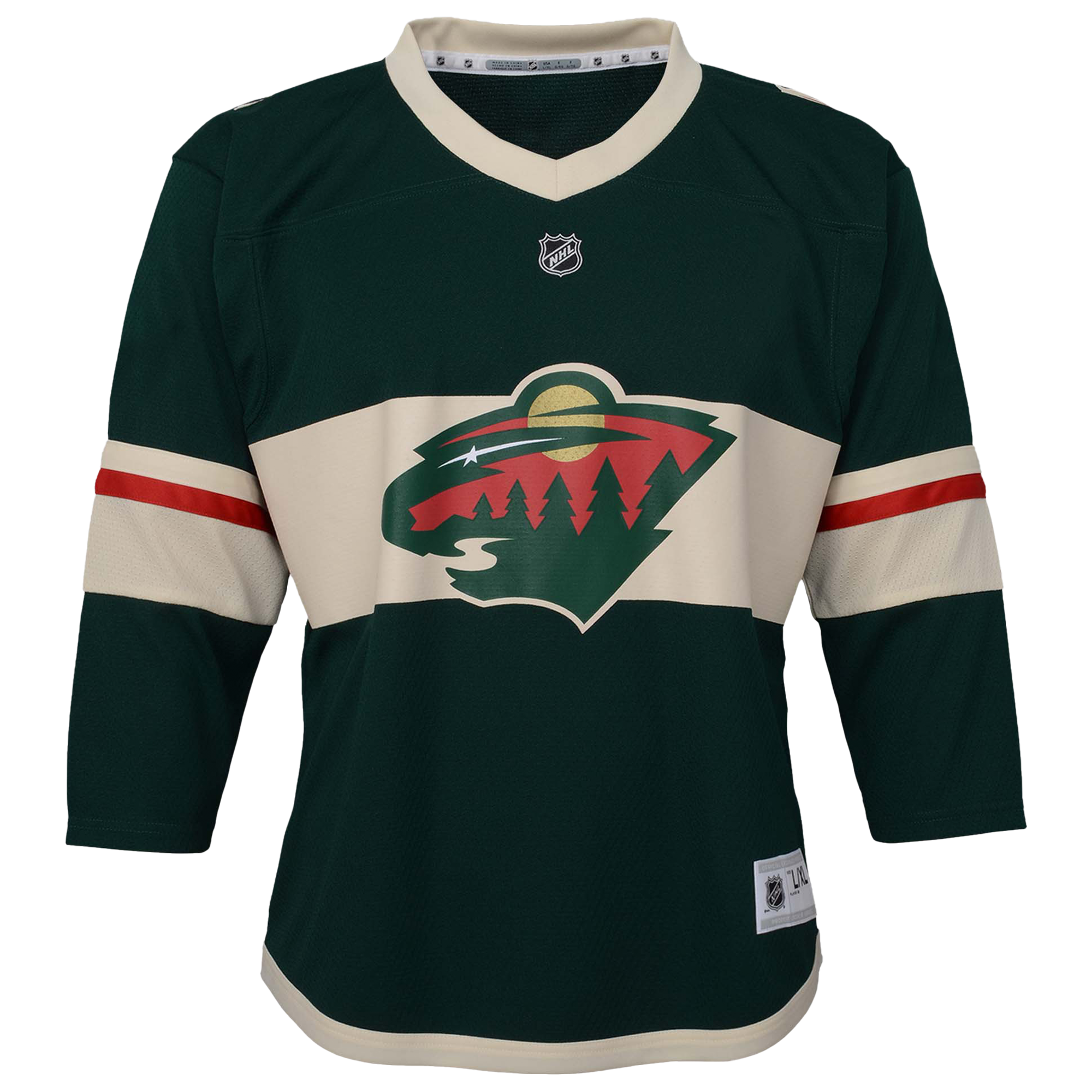 Minnesota Wild Youth Replica Custom Jersey - Green - angle 2