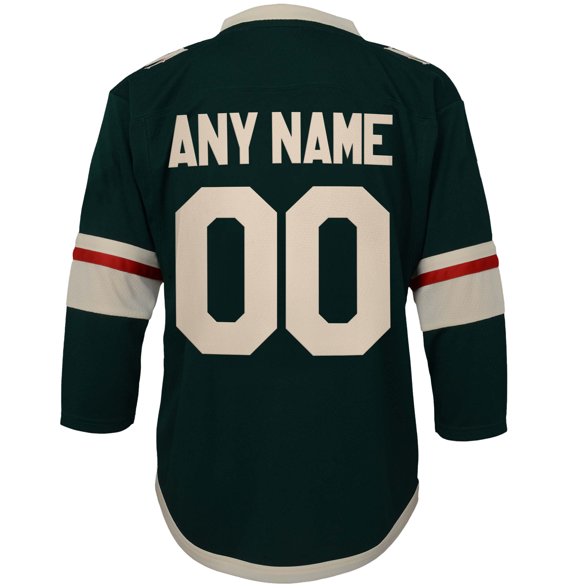 Minnesota Wild Youth Replica Custom Jersey - Green - angle 3