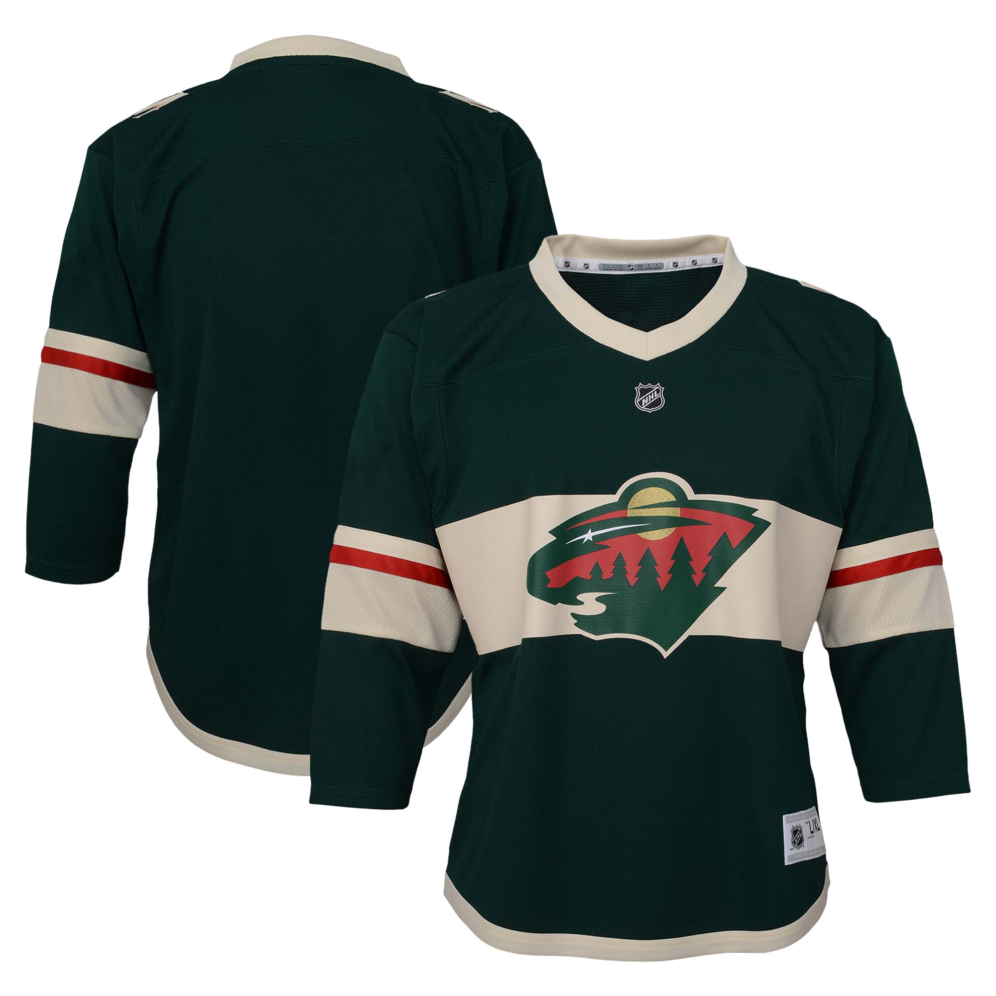 Minnesota Wild Youth Replica Jersey - Green - angle 2