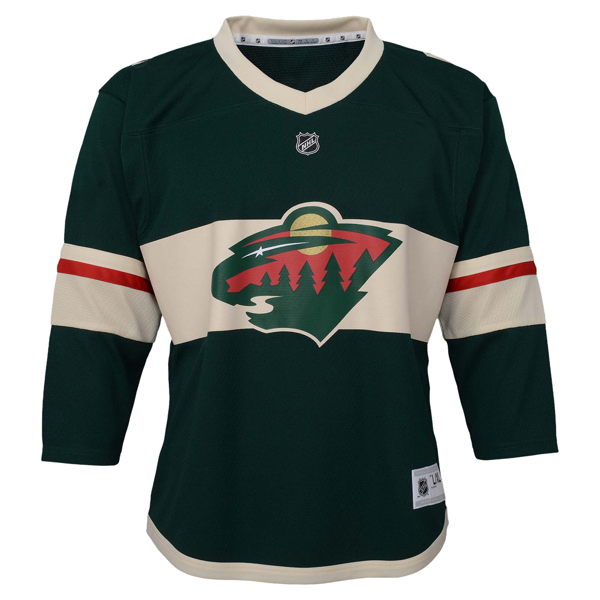 Minnesota Wild Youth Replica Jersey - Green - angle 3