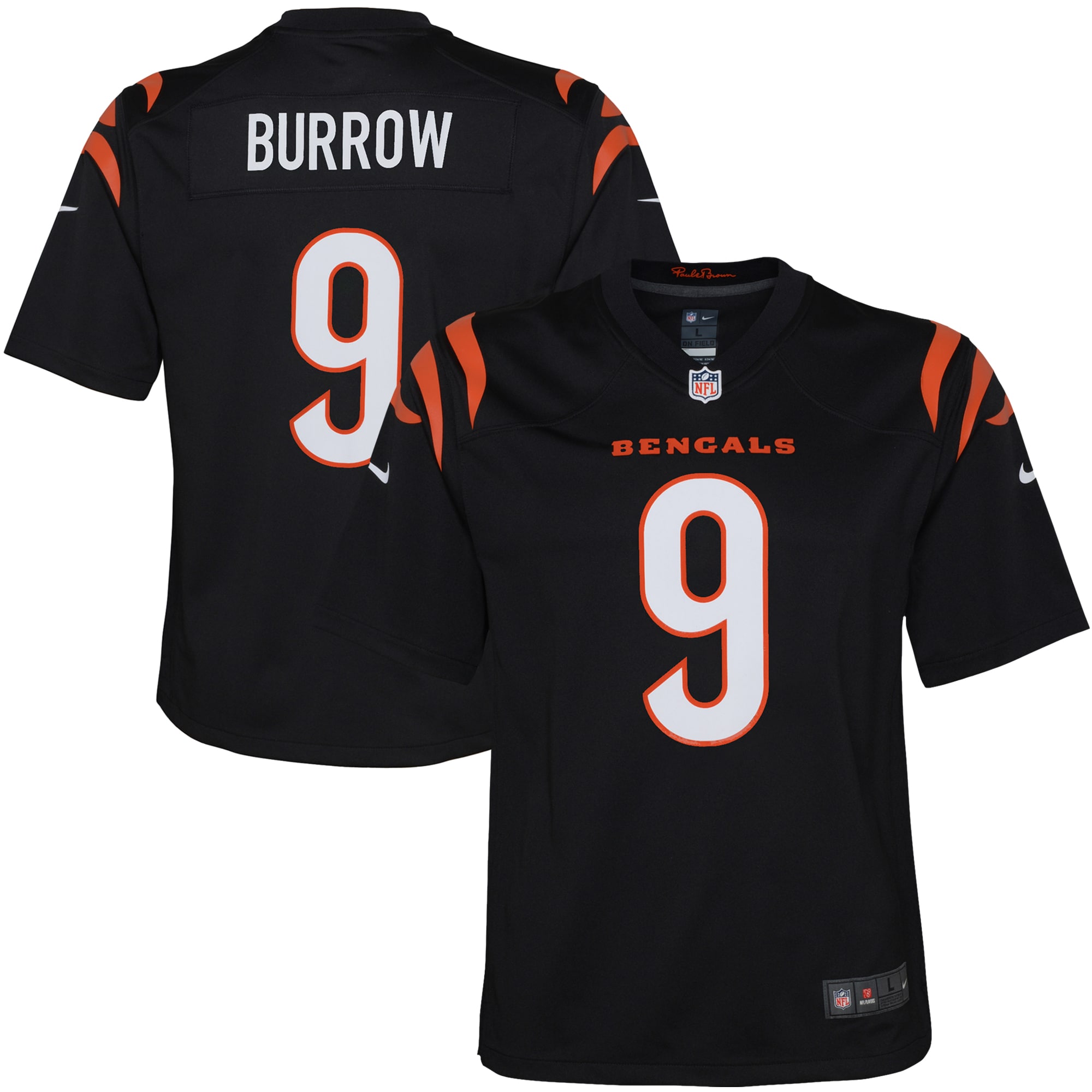 Women's Joe Burrow #9 Cincinnati Bengals Game Jersey - Black | FanWearStyle